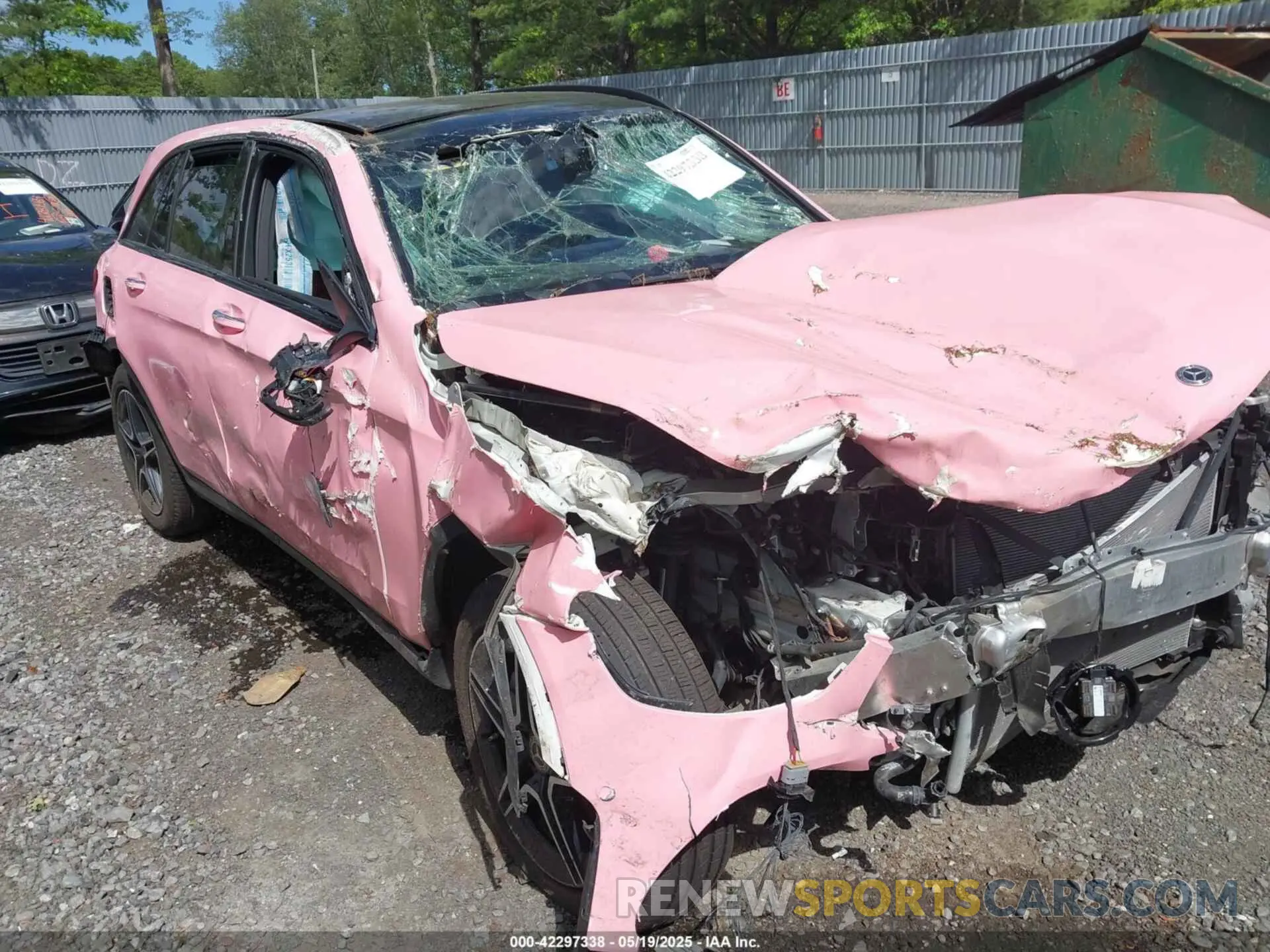 6 fotografías del automóvil dañado W1N0G8EB3NV381527 MERCEDES-BENZ GLC 300 2022