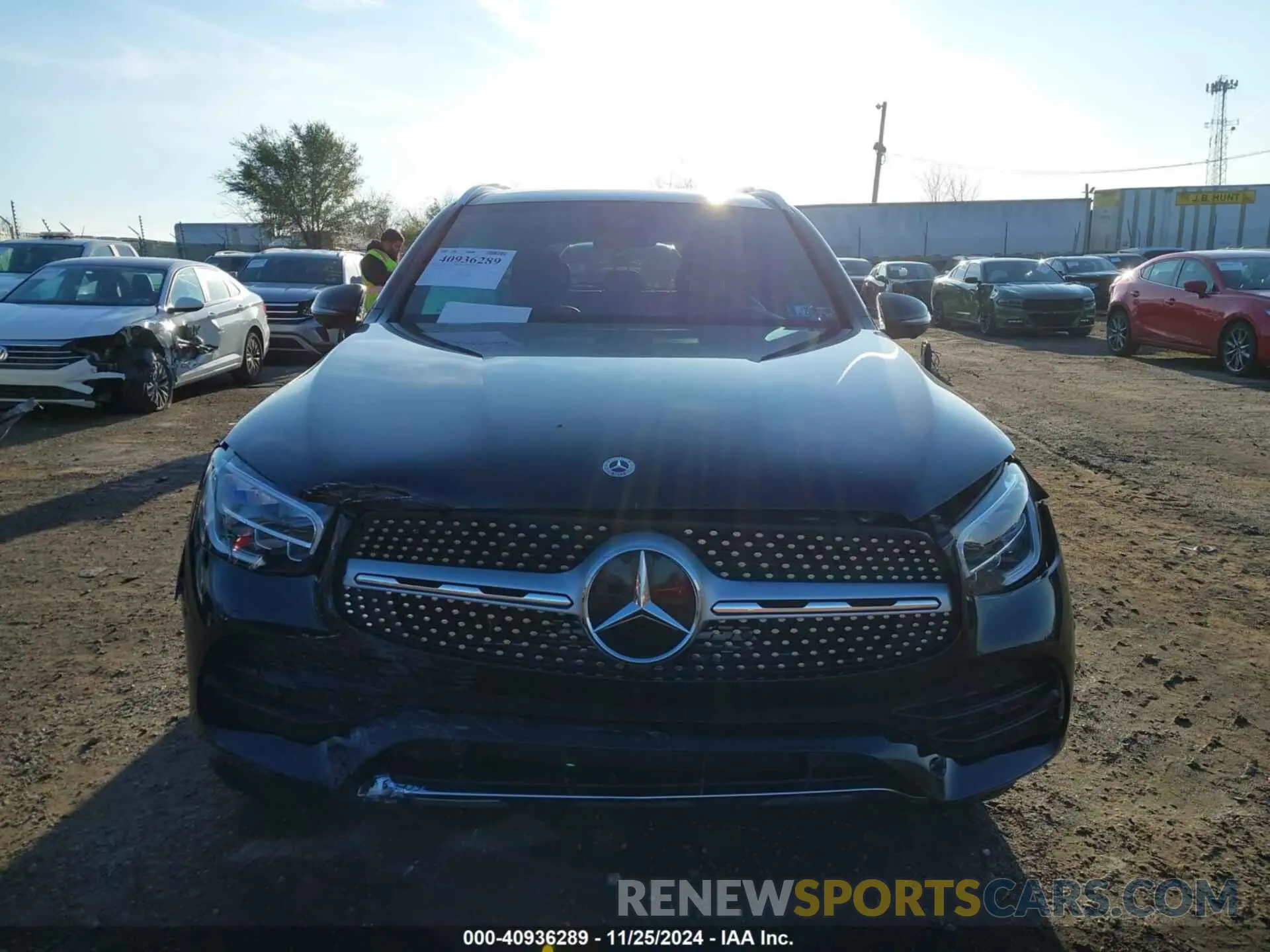 11 fotografías del automóvil dañado W1N0G8EB4NG119309 MERCEDES-BENZ GLC 300 2022