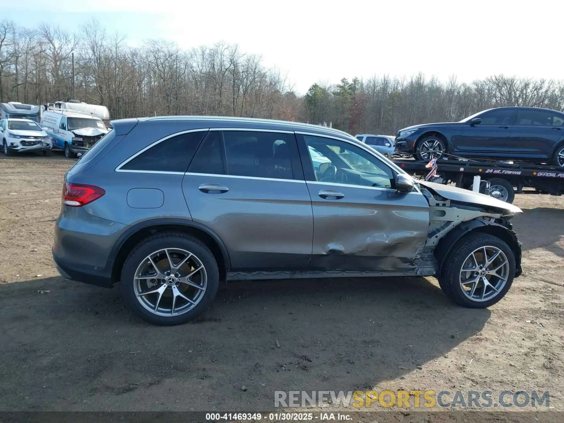 14 fotografías del automóvil dañado W1N0G8EB4NV378684 MERCEDES-BENZ GLC 300 2022