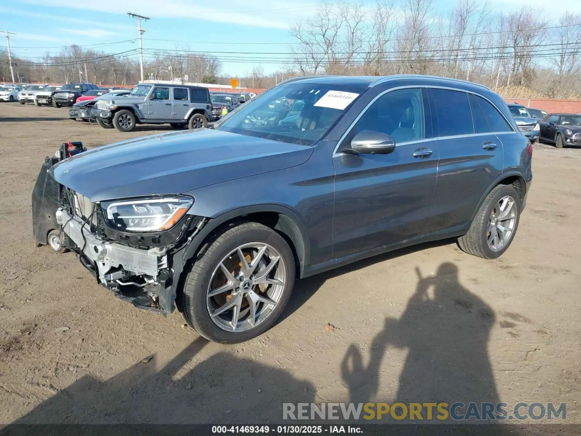 2 fotografías del automóvil dañado W1N0G8EB4NV378684 MERCEDES-BENZ GLC 300 2022