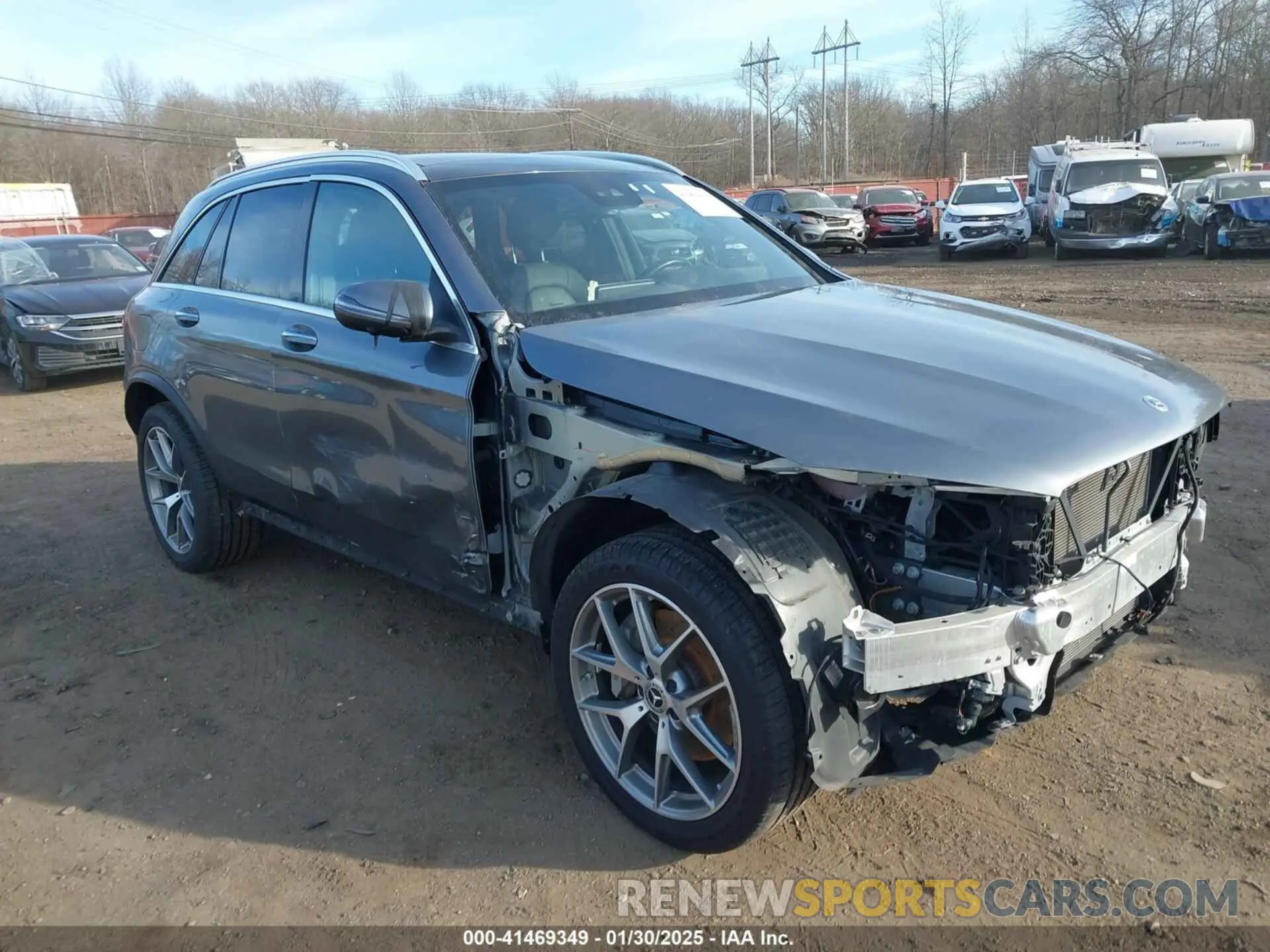 20 fotografías del automóvil dañado W1N0G8EB4NV378684 MERCEDES-BENZ GLC 300 2022
