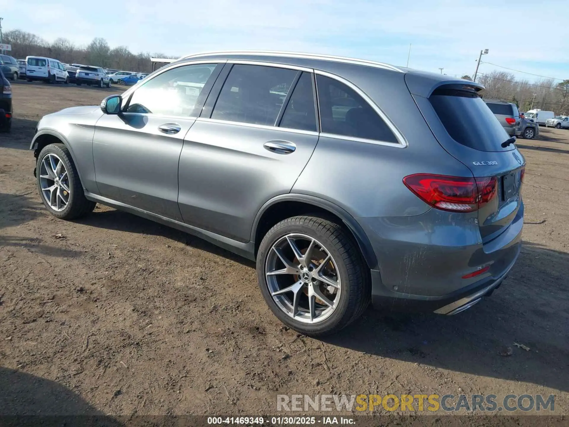 3 fotografías del automóvil dañado W1N0G8EB4NV378684 MERCEDES-BENZ GLC 300 2022