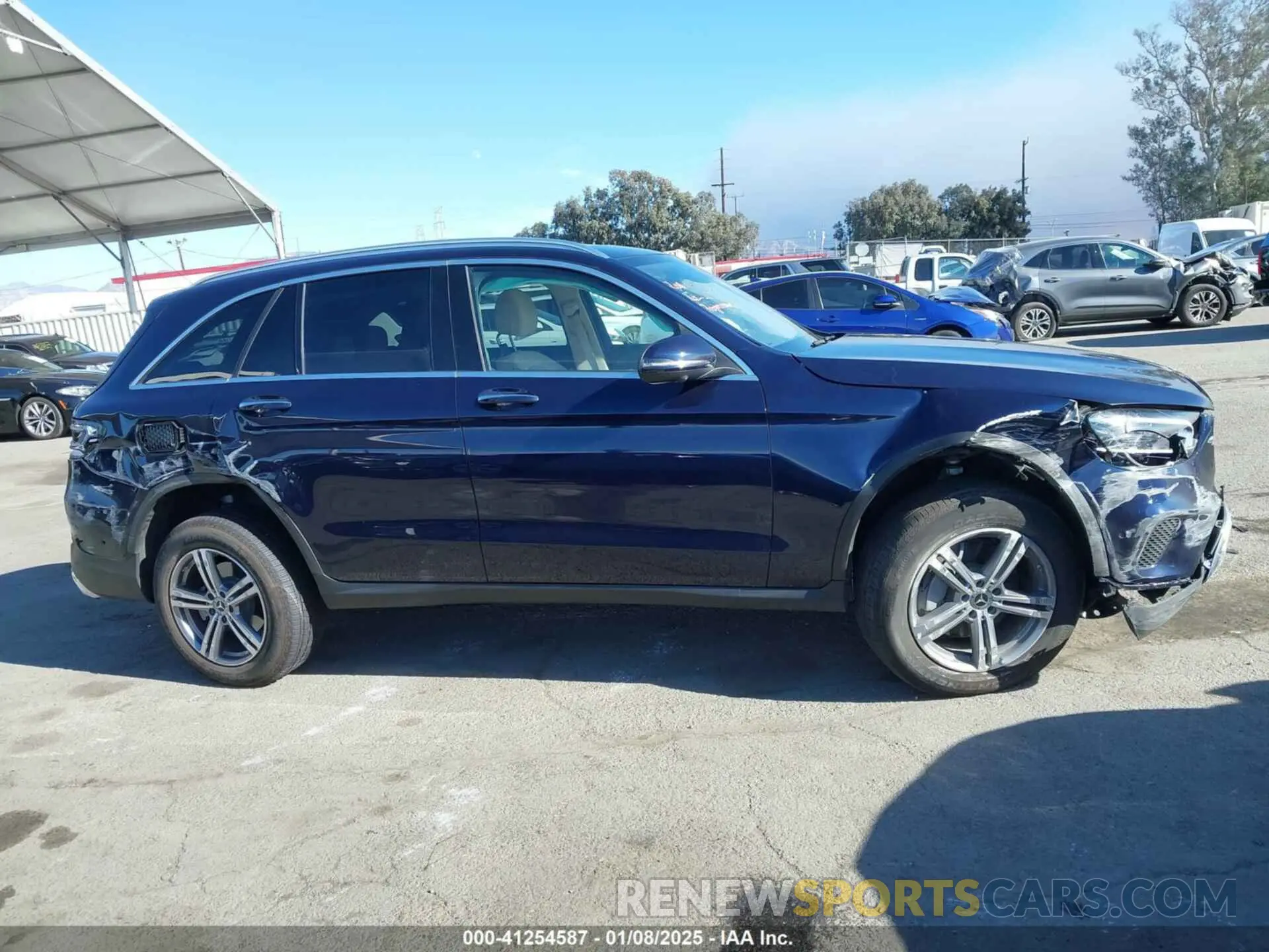 13 fotografías del automóvil dañado W1N0G8EB5NG111669 MERCEDES-BENZ GLC 300 2022