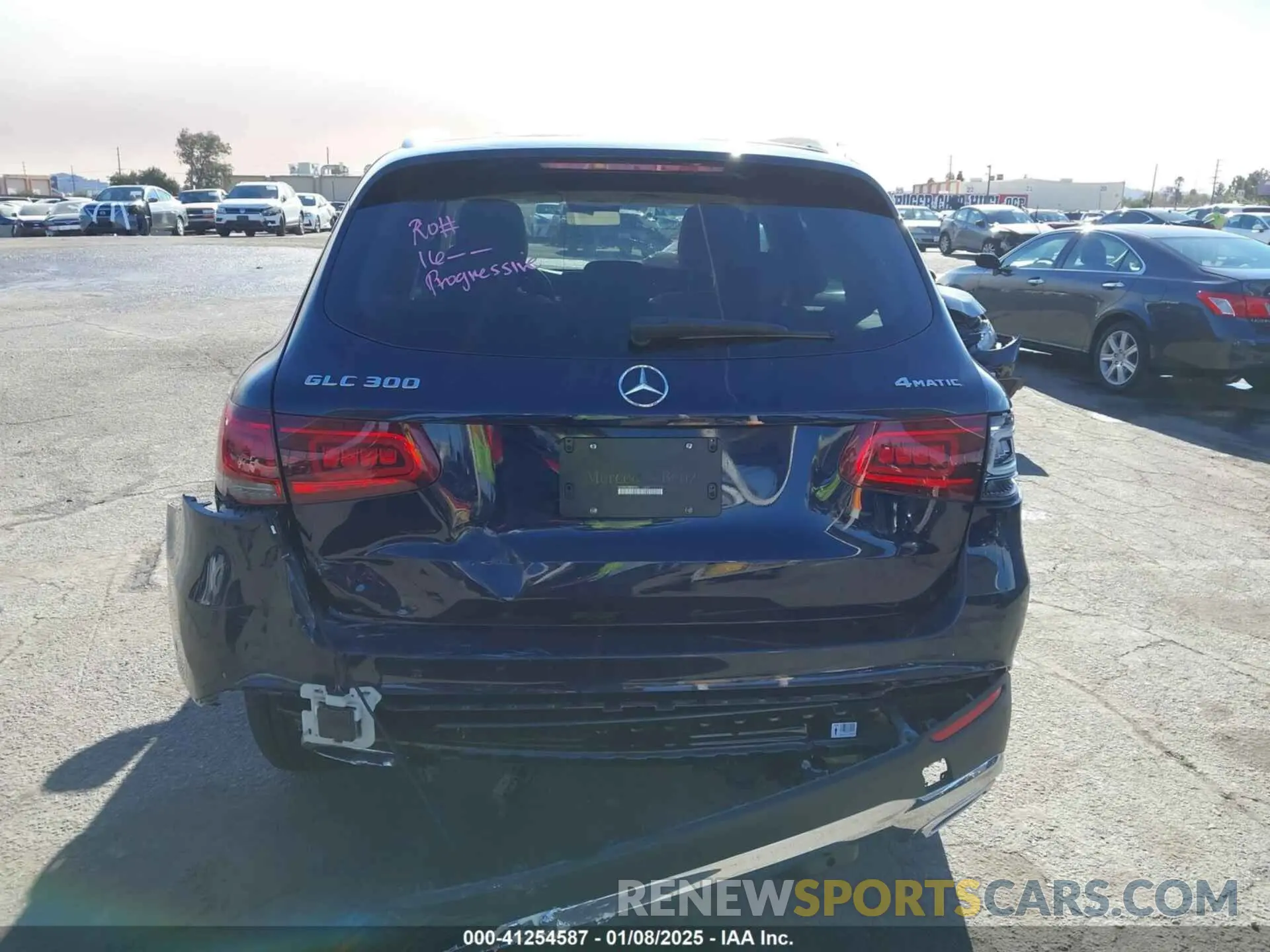 16 fotografías del automóvil dañado W1N0G8EB5NG111669 MERCEDES-BENZ GLC 300 2022