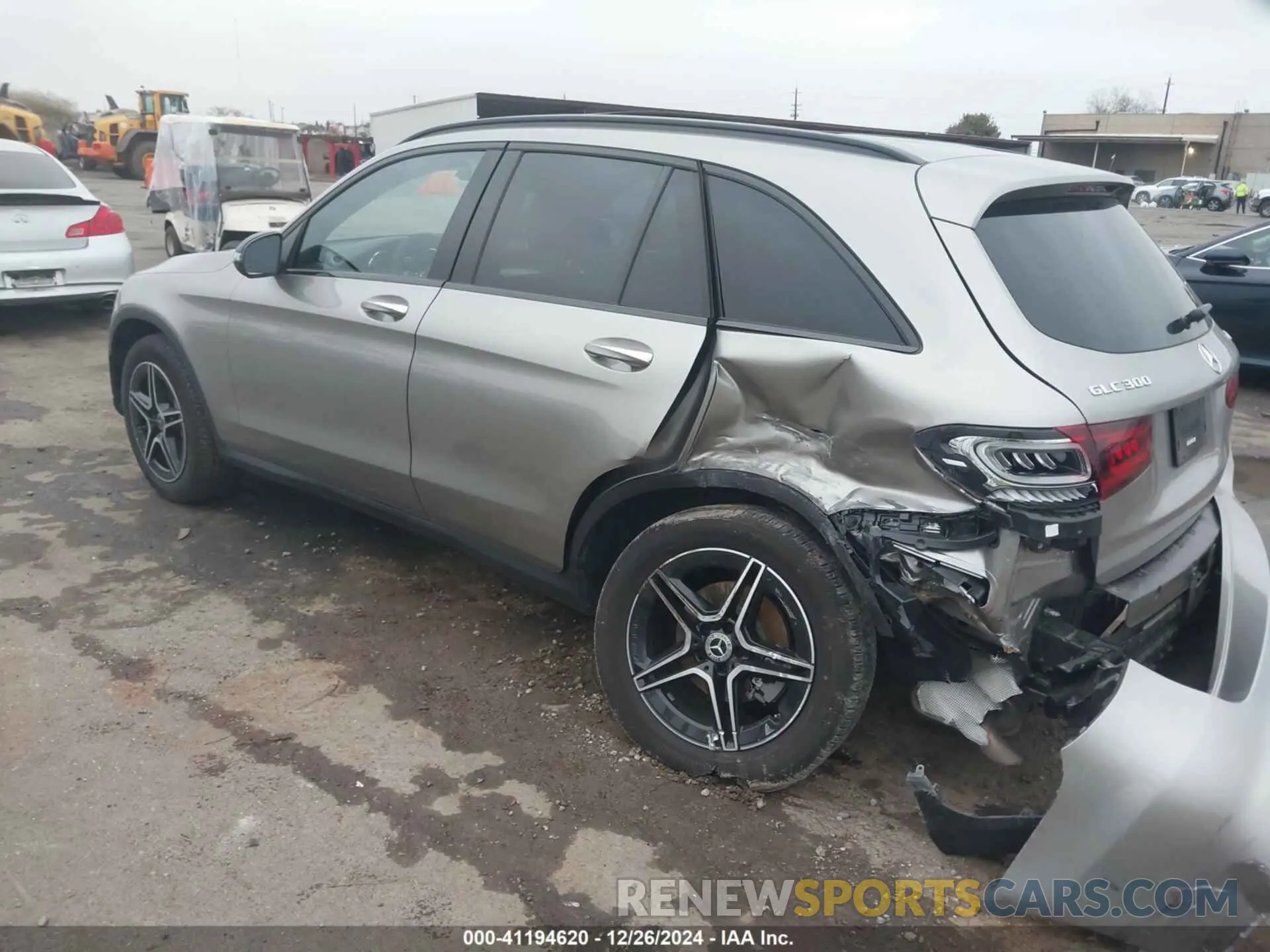 3 fotografías del automóvil dañado W1N0G8EB6NG071179 MERCEDES-BENZ GLC 300 2022