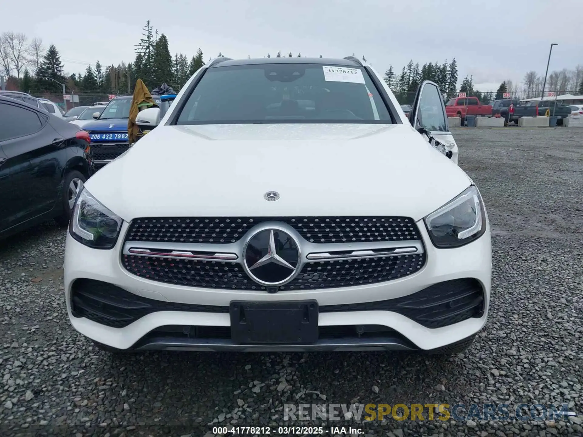 12 fotografías del automóvil dañado W1N0G8EB7NG102309 MERCEDES-BENZ GLC 300 2022