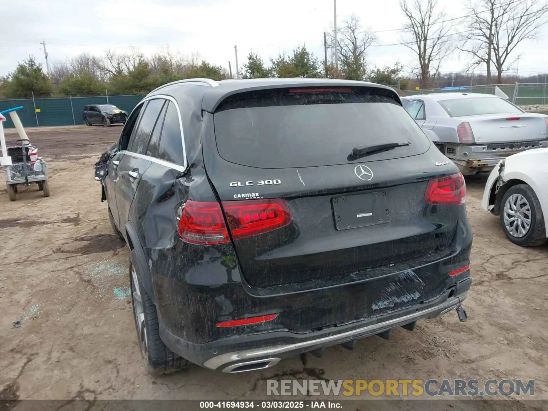 3 fotografías del automóvil dañado W1N0G8EBXNV395814 MERCEDES-BENZ GLC 300 2022