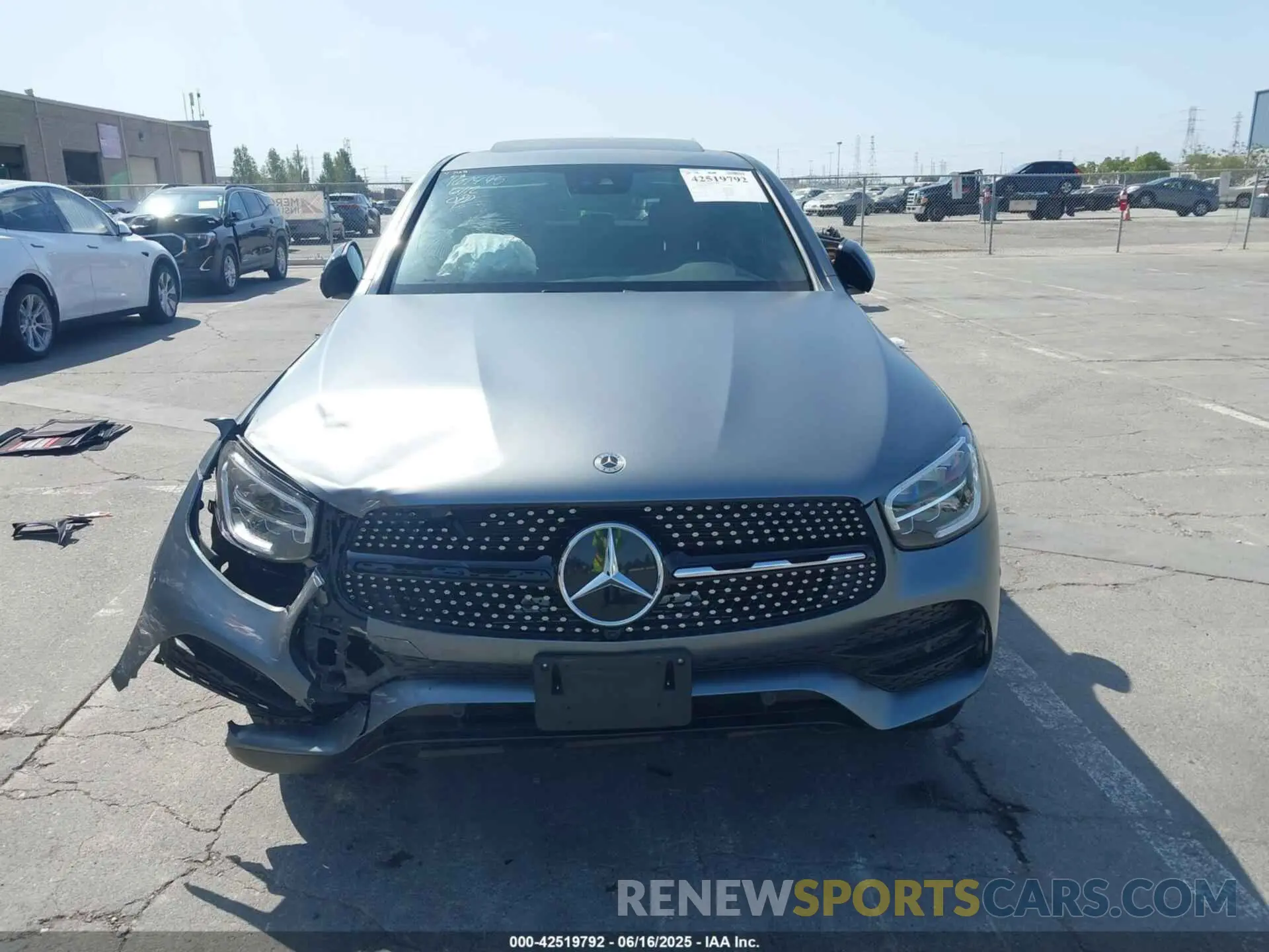 11 fotografías del automóvil dañado W1N0J8EB0NG114383 MERCEDES-BENZ GLC 300 2022