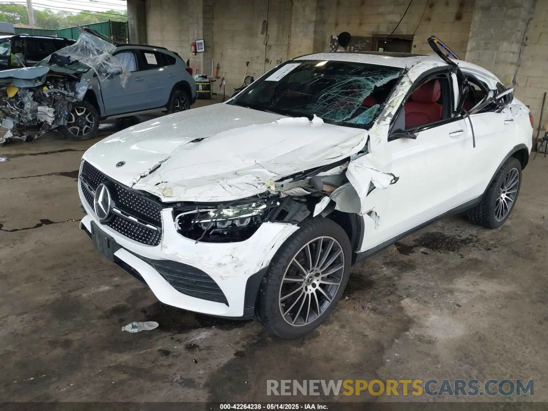 6 fotografías del automóvil dañado W1N0J8EB9NG102183 MERCEDES-BENZ GLC 300 2022