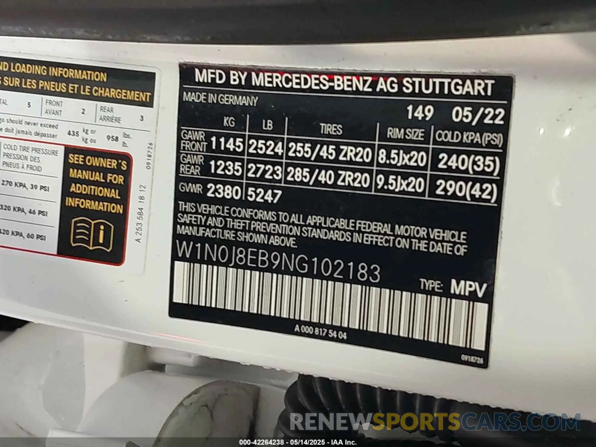9 fotografías del automóvil dañado W1N0J8EB9NG102183 MERCEDES-BENZ GLC 300 2022