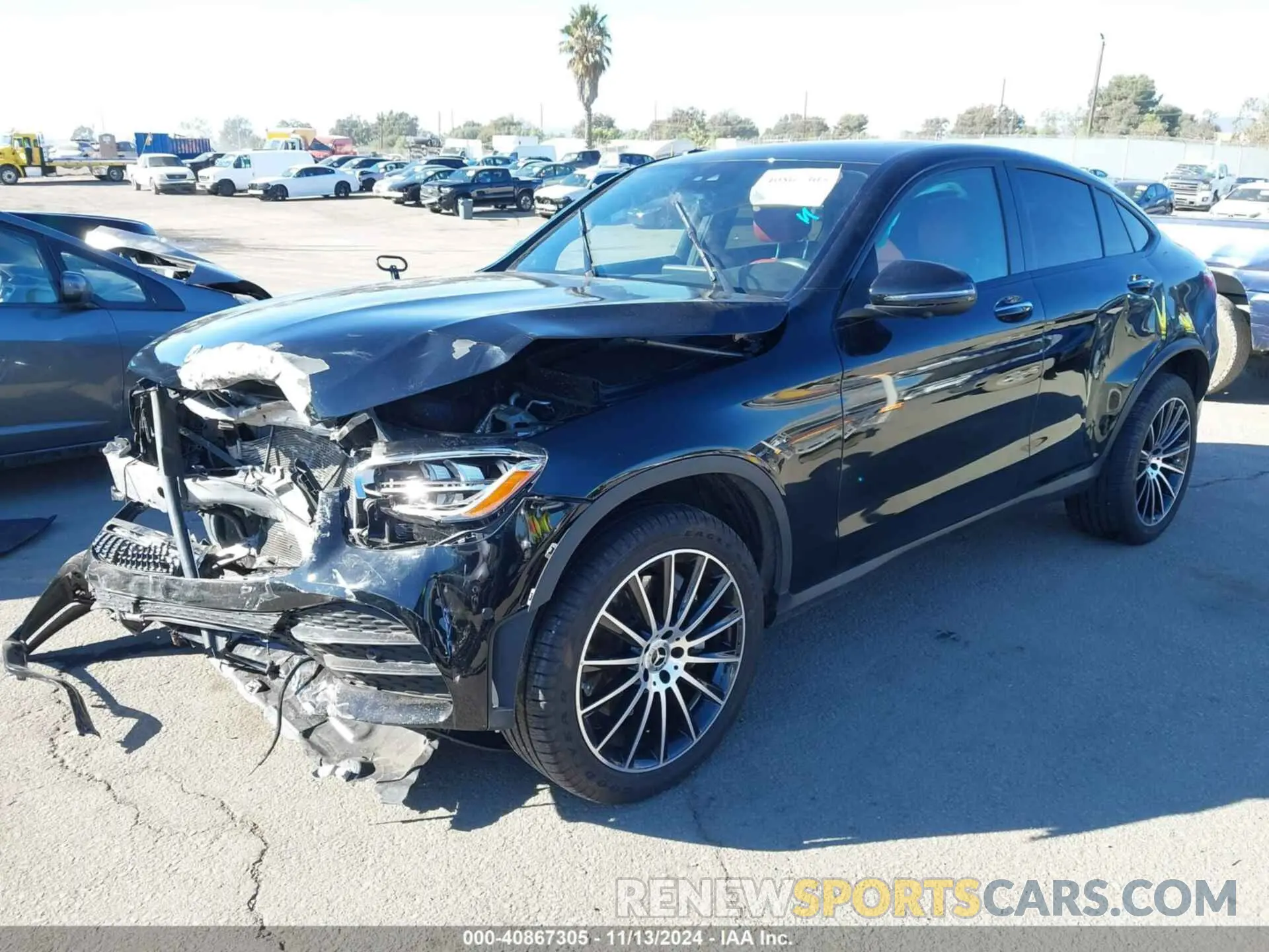 2 fotografías del automóvil dañado W1N0J8EB4PG136373 MERCEDES-BENZ GLC 300 2023