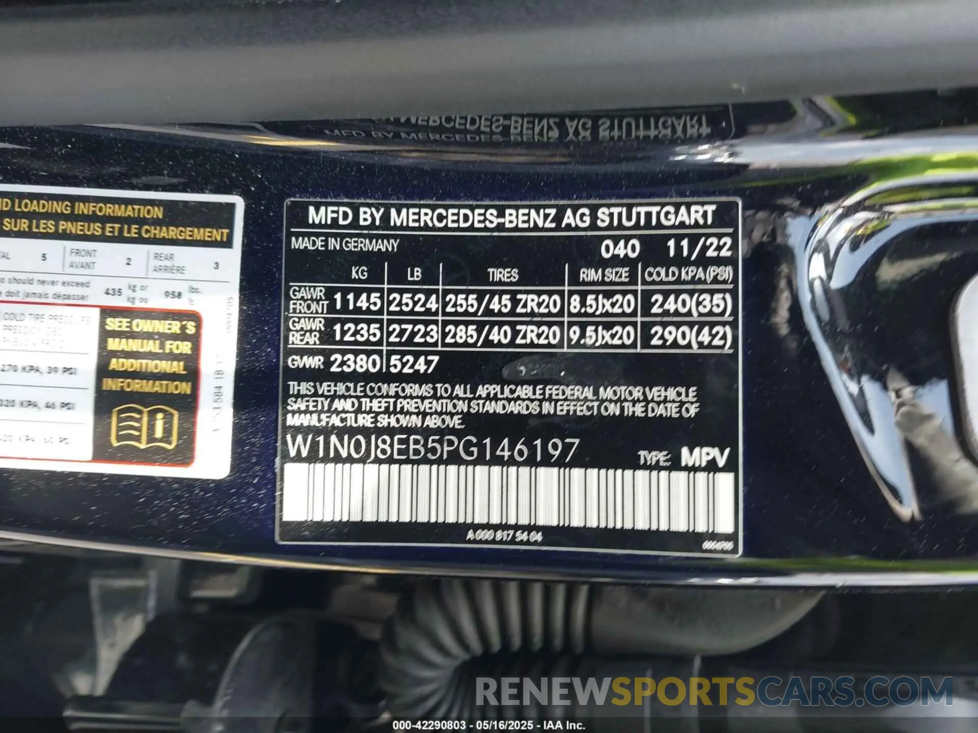 9 fotografías del automóvil dañado W1N0J8EB5PG146197 MERCEDES-BENZ GLC 300 2023