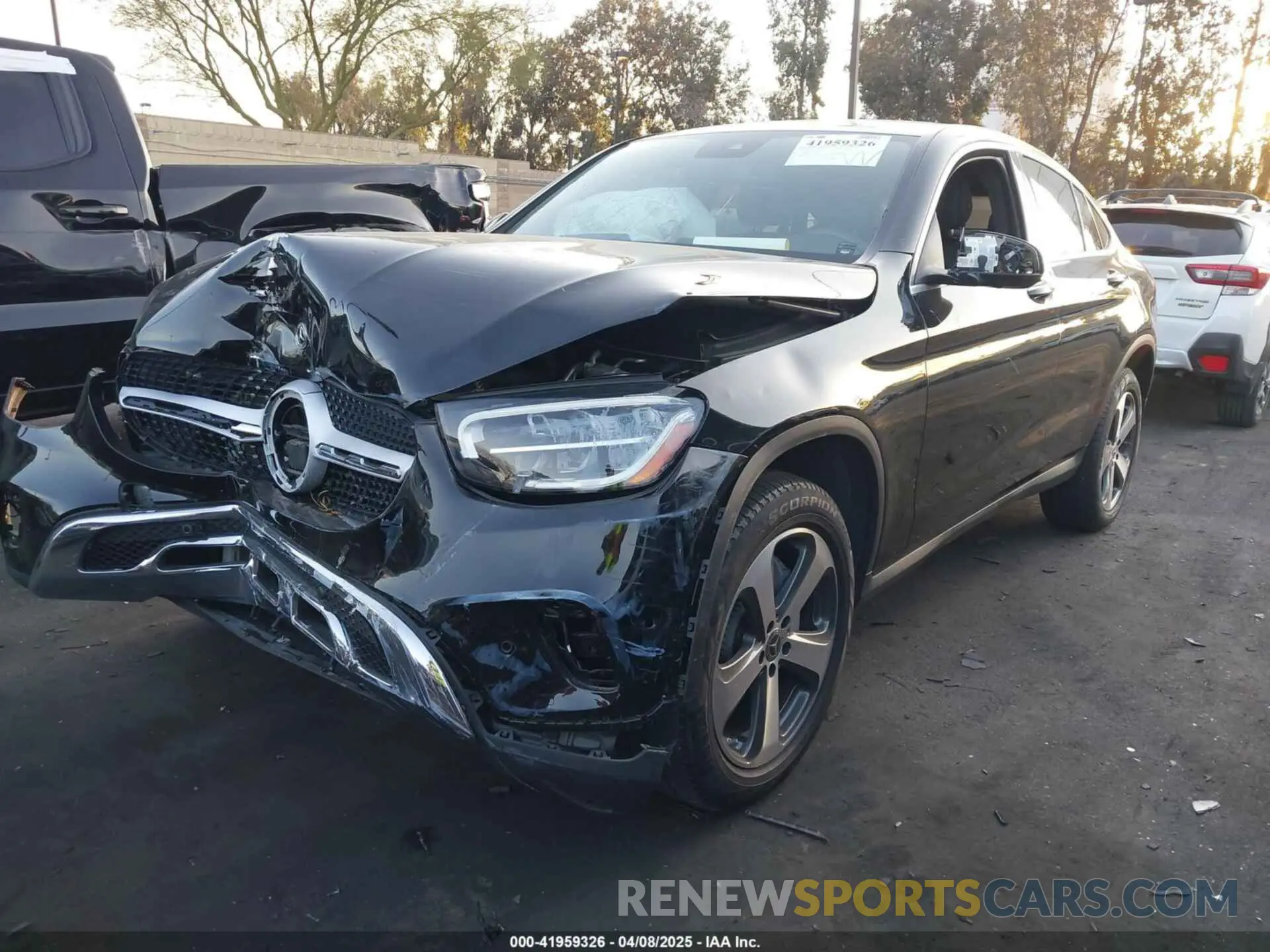 2 fotografías del automóvil dañado W1N0J8EB9PG168431 MERCEDES-BENZ GLC 300 2023