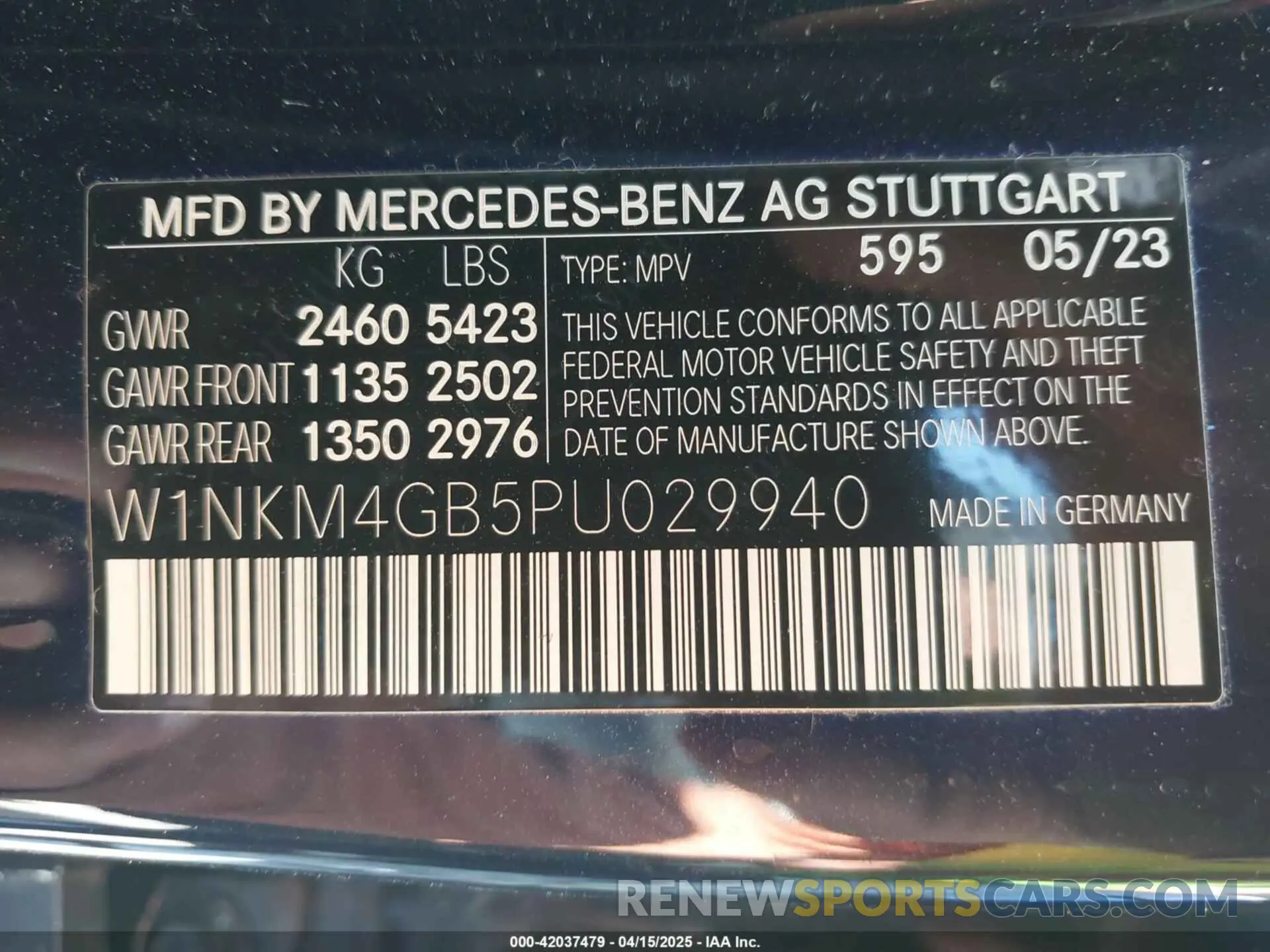 9 fotografías del automóvil dañado W1NKM4GB5PU029940 MERCEDES-BENZ GLC 300 2023