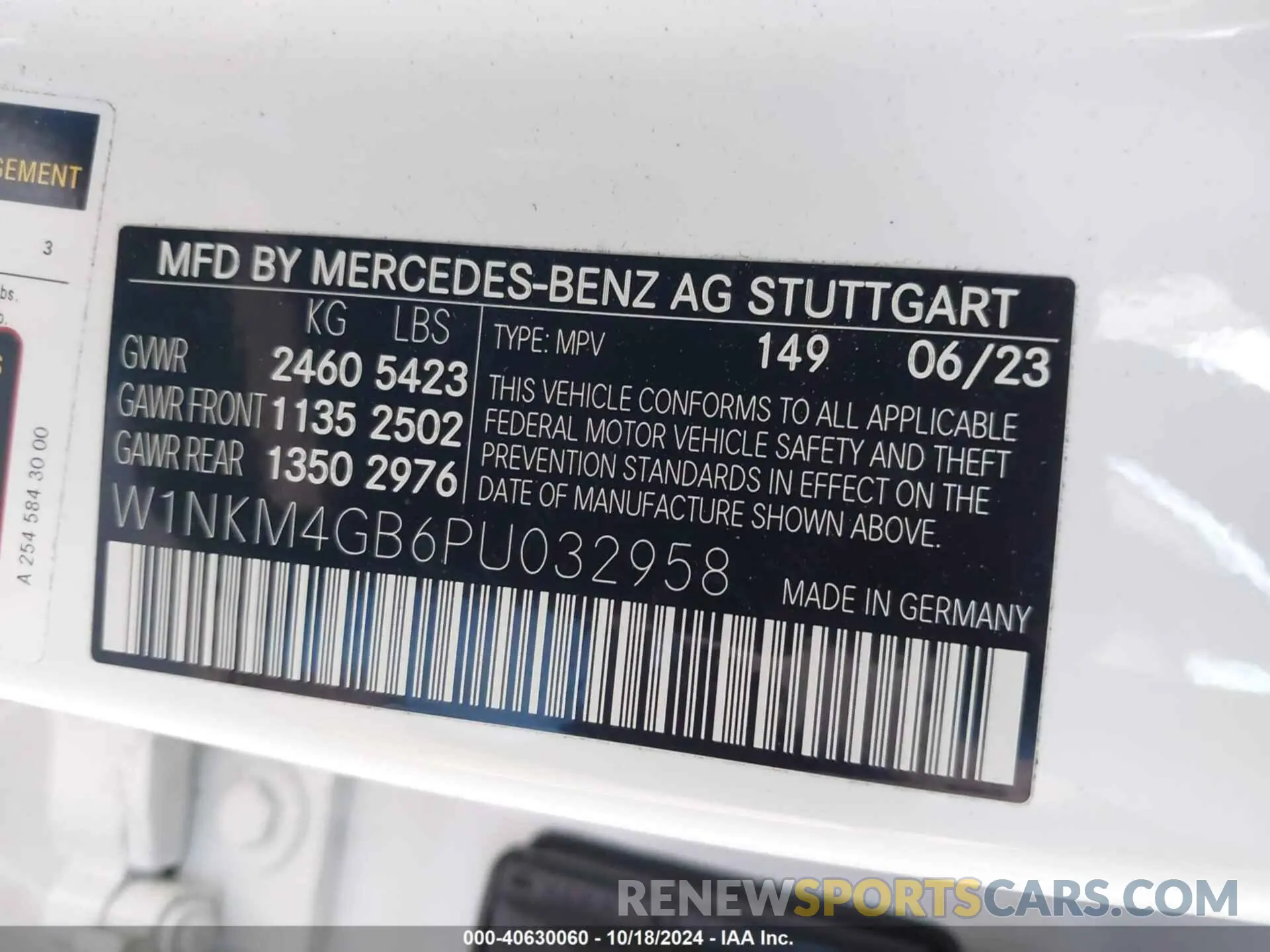 9 fotografías del automóvil dañado W1NKM4GB6PU032958 MERCEDES-BENZ GLC 300 2023