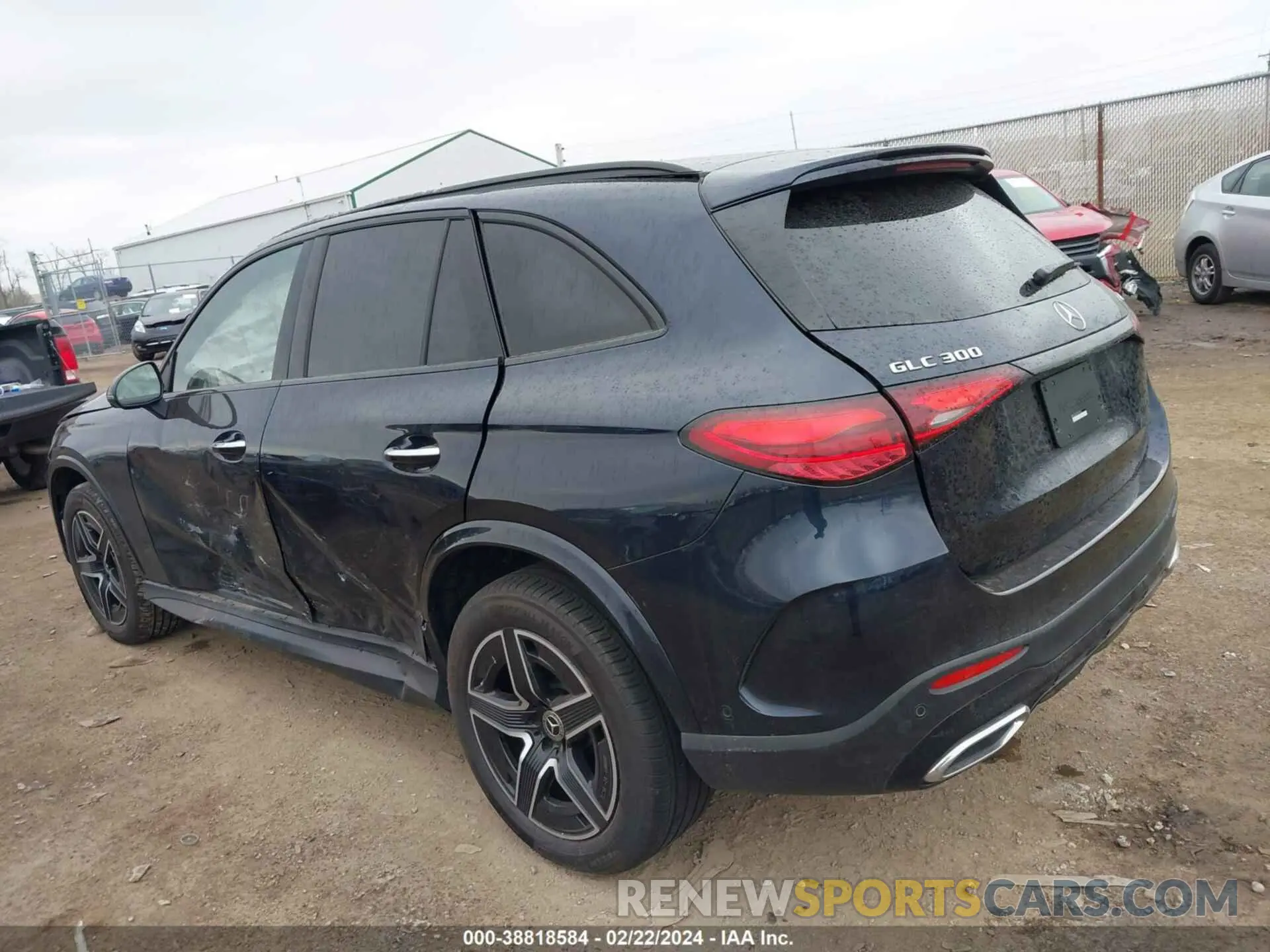 3 fotografías del automóvil dañado W1NKM4HB1PF024298 MERCEDES-BENZ GLC 300 2023