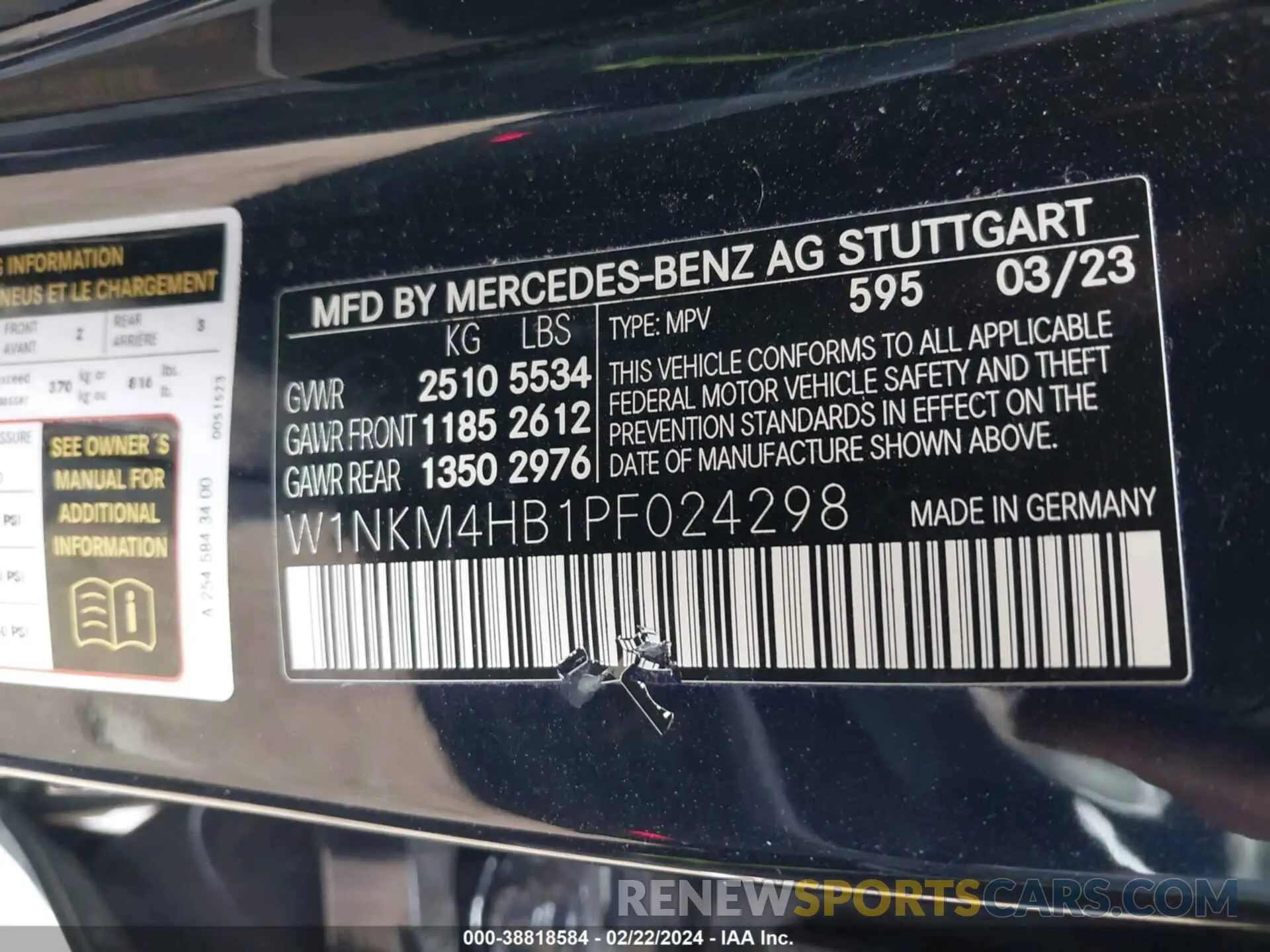 9 fotografías del automóvil dañado W1NKM4HB1PF024298 MERCEDES-BENZ GLC 300 2023