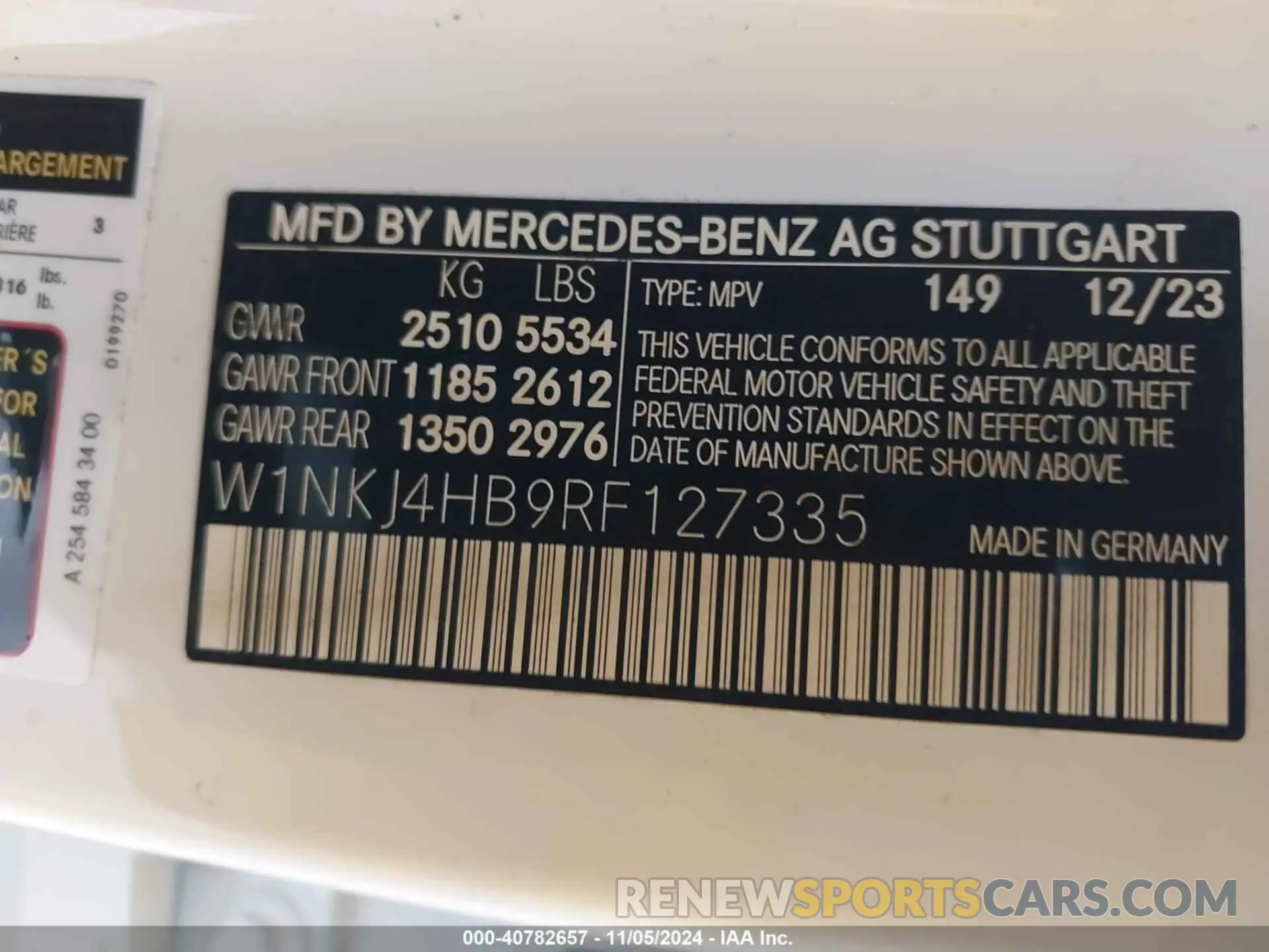 9 fotografías del automóvil dañado W1NKJ4HB9RF127335 MERCEDES-BENZ GLC 300 2024