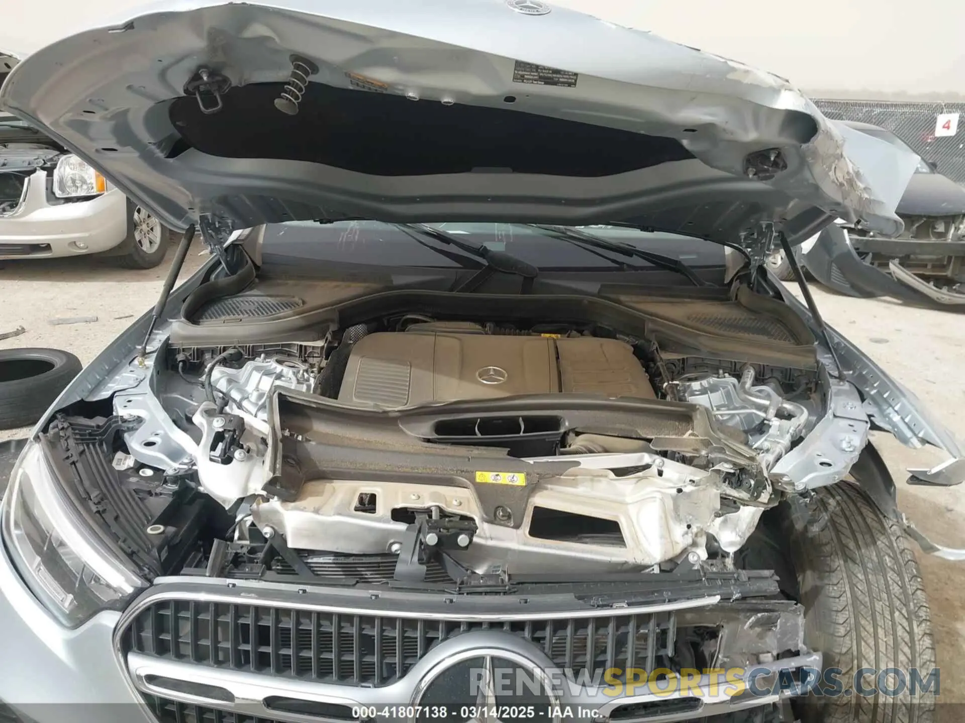 10 fotografías del automóvil dañado W1NKM4GB3RF194859 MERCEDES-BENZ GLC 300 2024