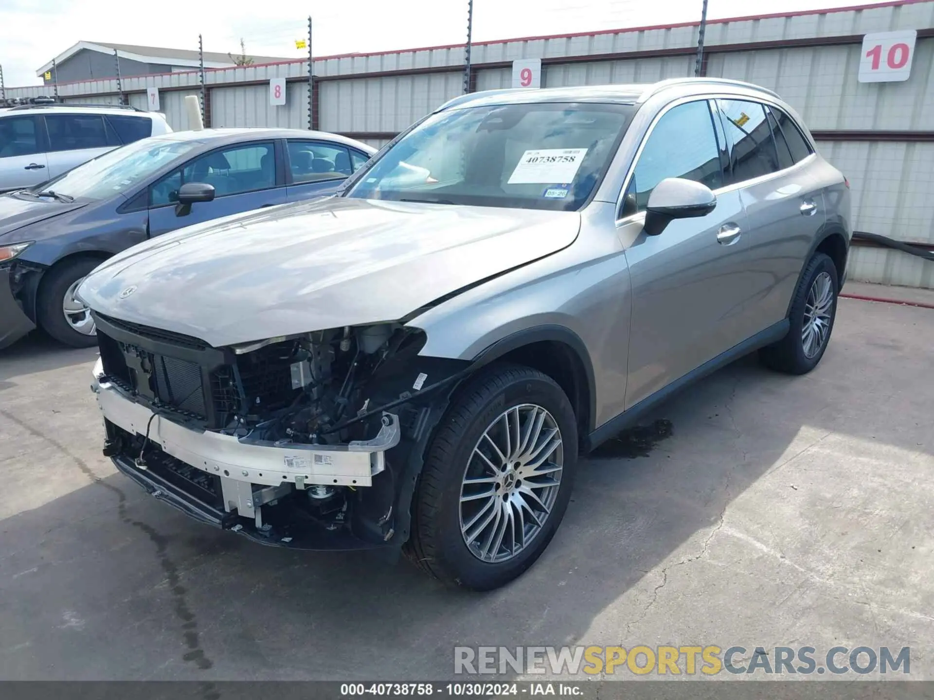 2 fotografías del automóvil dañado W1NKM4GB5RF177402 MERCEDES-BENZ GLC 300 2024