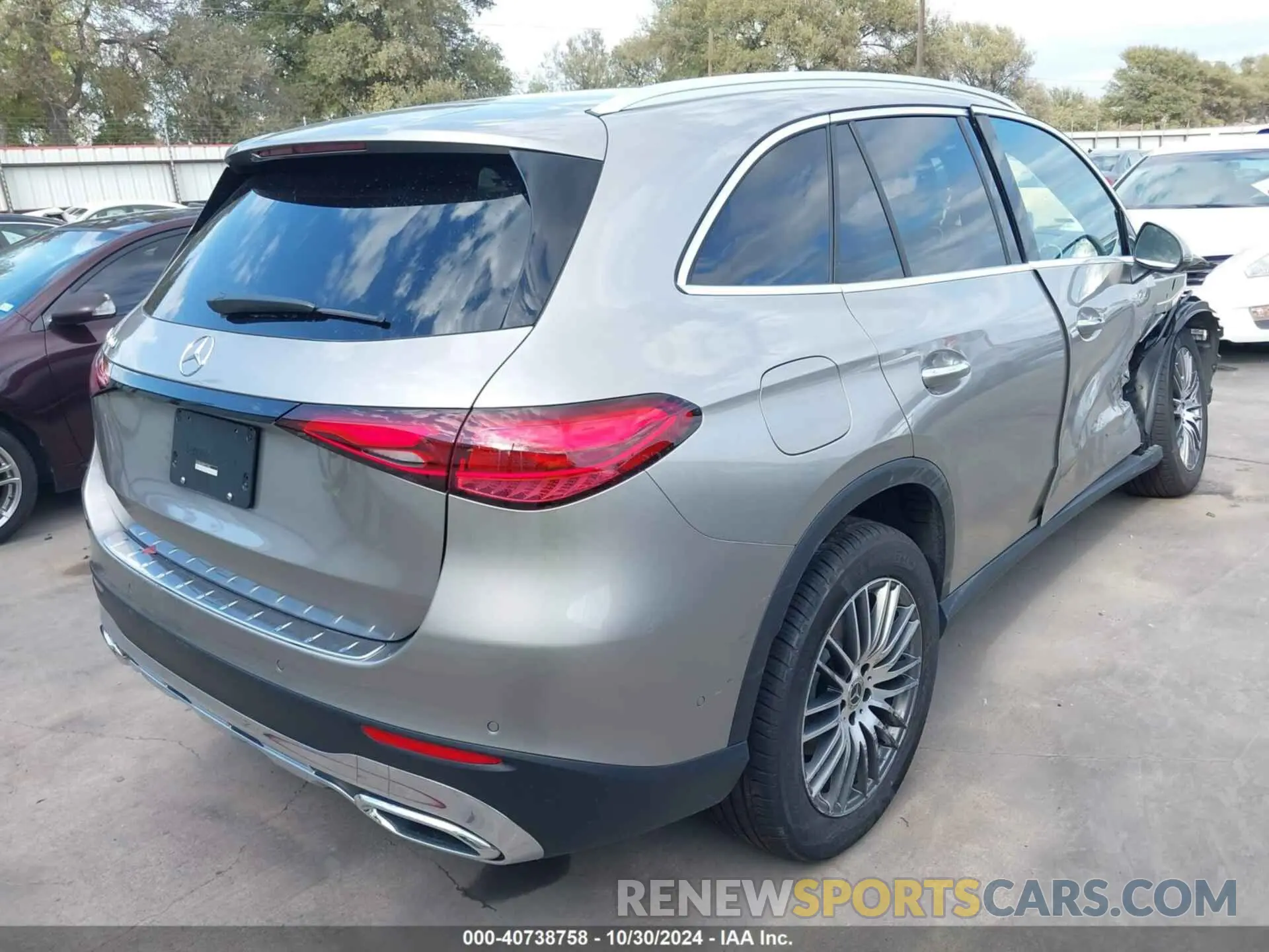 4 fotografías del automóvil dañado W1NKM4GB5RF177402 MERCEDES-BENZ GLC 300 2024
