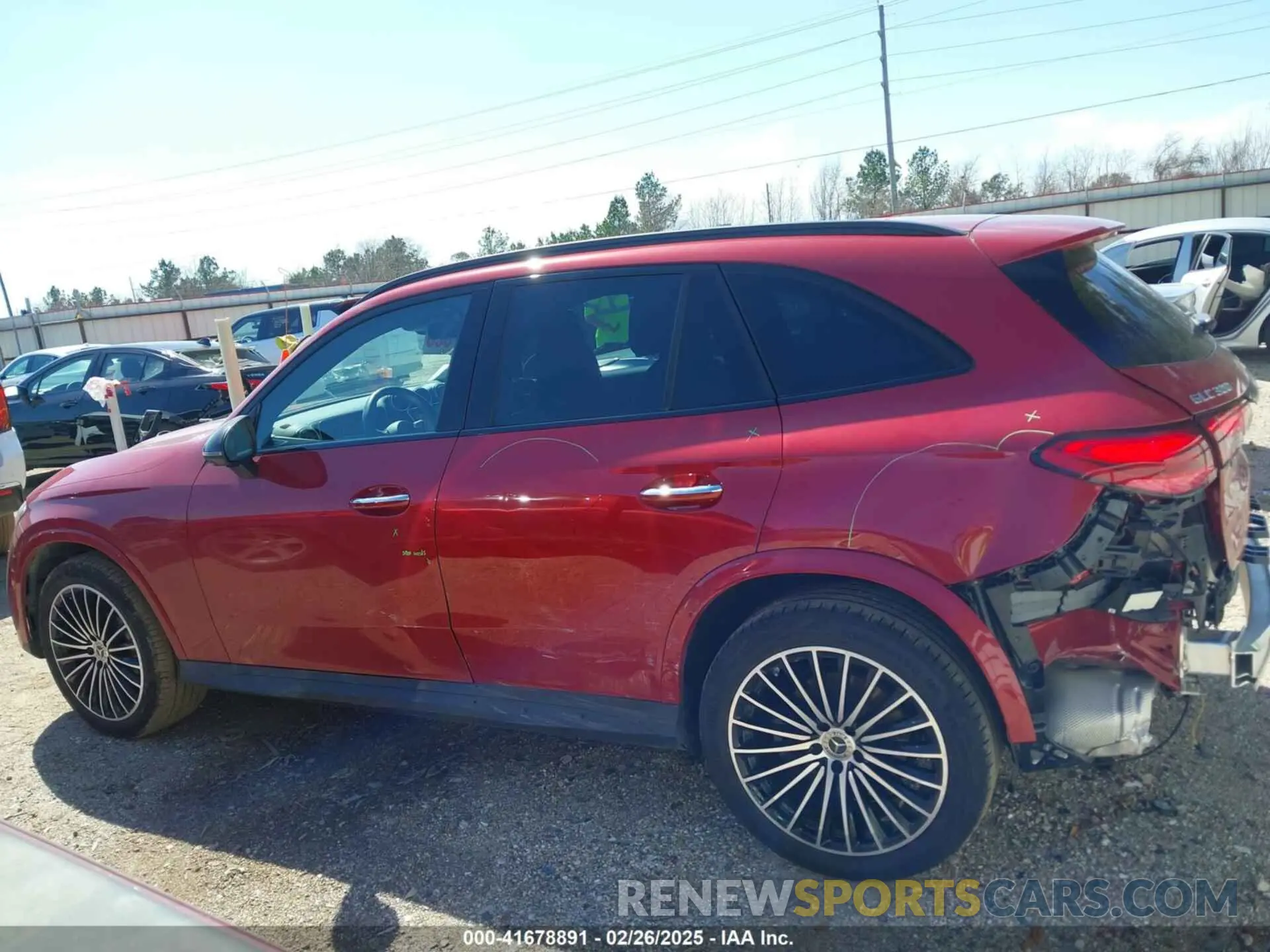 15 fotografías del automóvil dañado W1NKM4GB6RF178509 MERCEDES-BENZ GLC 300 2024