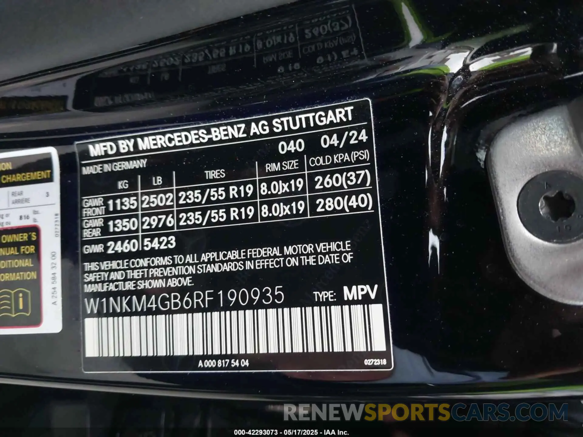 9 fotografías del automóvil dañado W1NKM4GB6RF190935 MERCEDES-BENZ GLC 300 2024