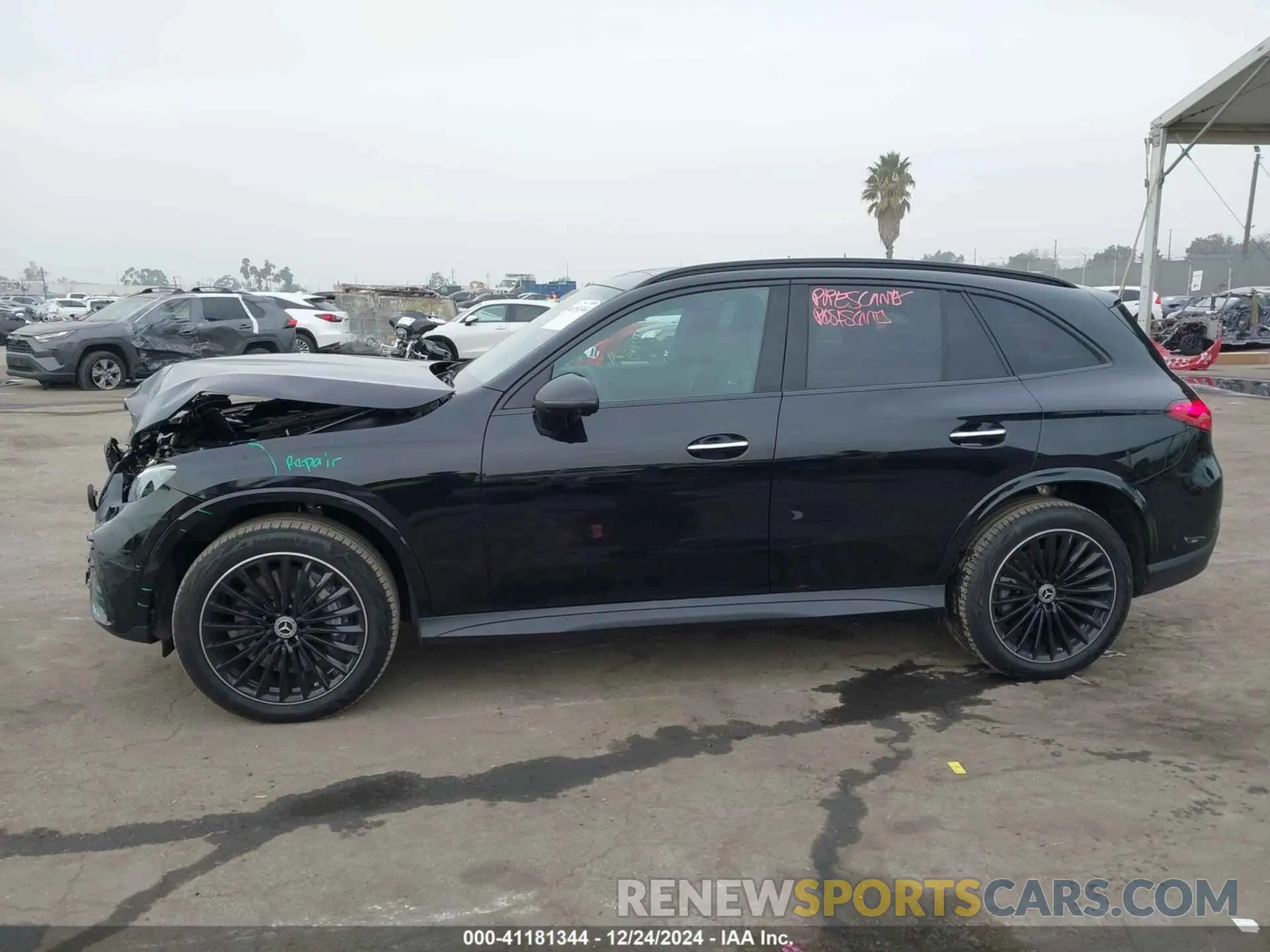 14 fotografías del automóvil dañado W1NKM4HB3RF101806 MERCEDES-BENZ GLC 300 2024