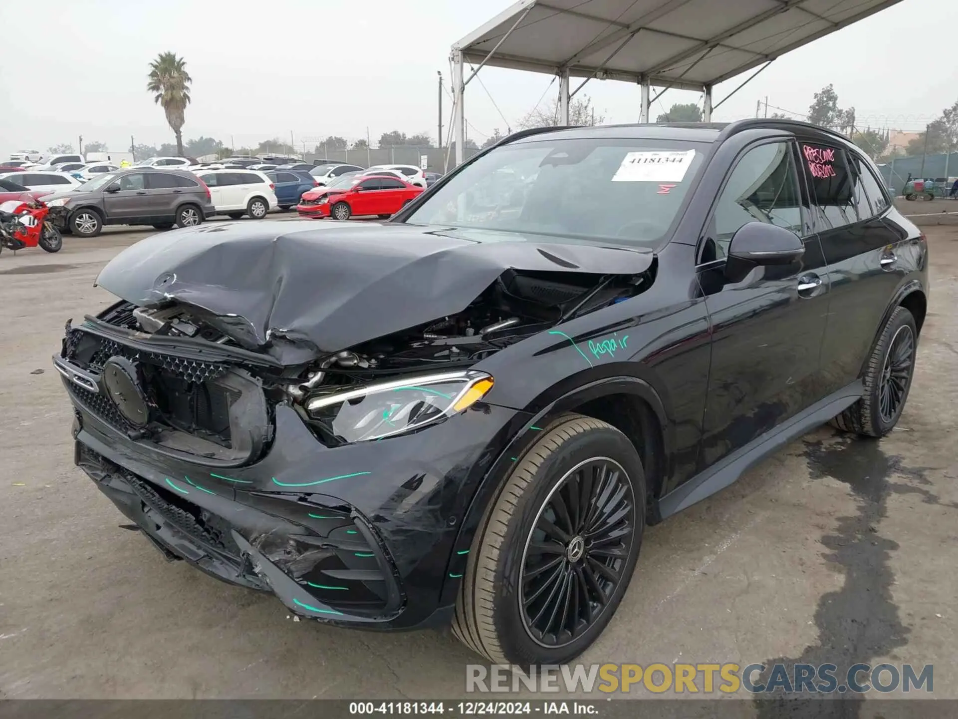 2 fotografías del automóvil dañado W1NKM4HB3RF101806 MERCEDES-BENZ GLC 300 2024