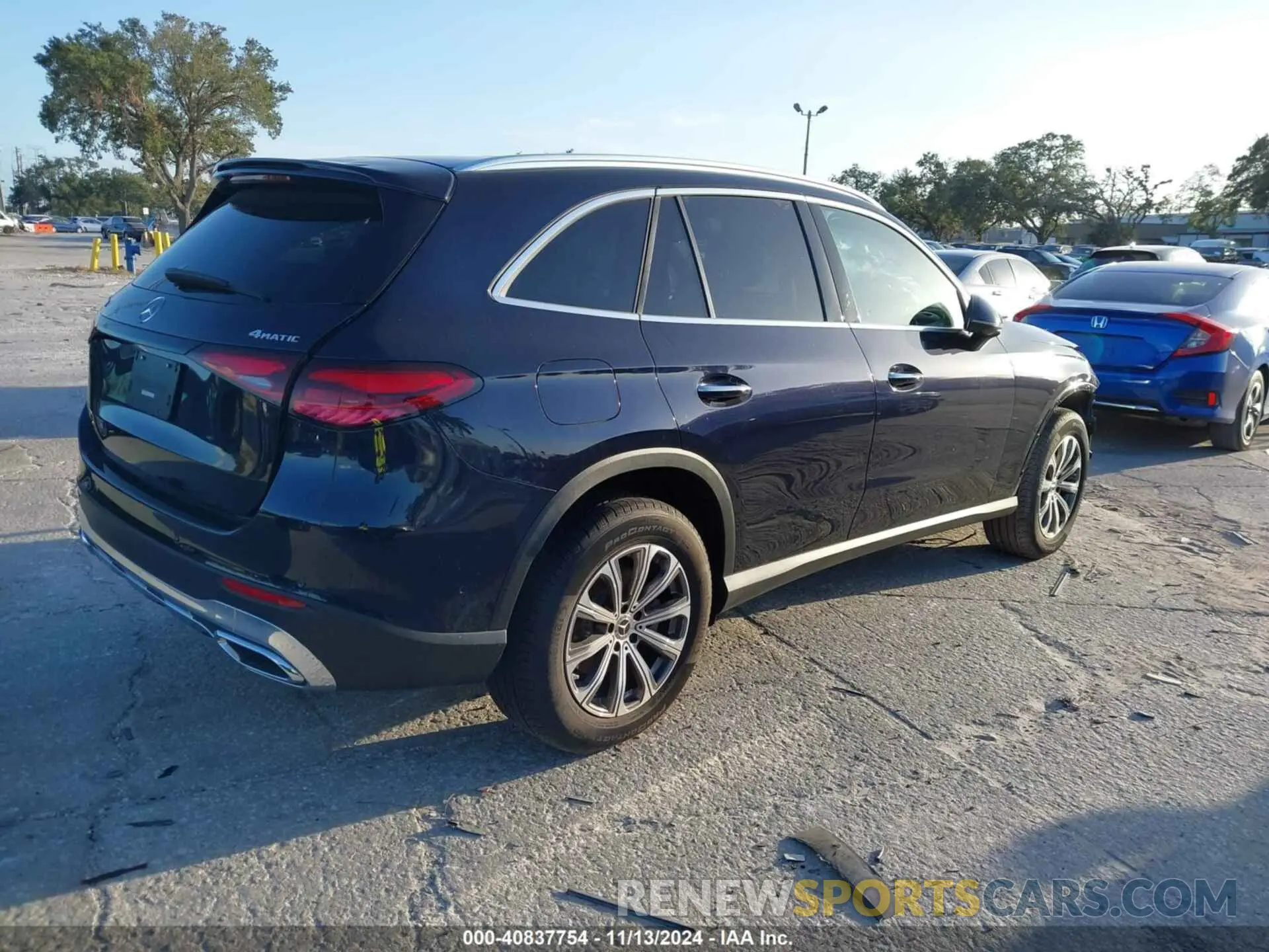 4 fotografías del automóvil dañado W1NKM4HB4RF080772 MERCEDES-BENZ GLC 300 2024