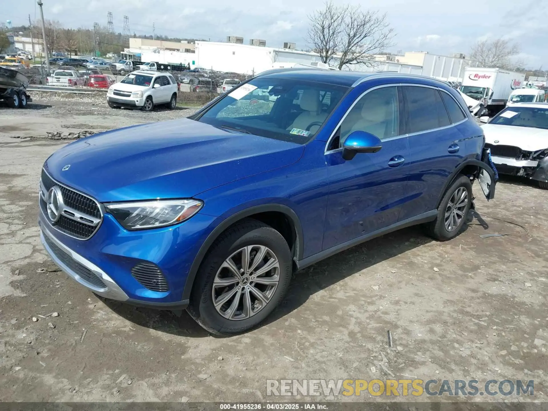 2 fotografías del automóvil dañado W1NKM4HB9RF122031 MERCEDES-BENZ GLC 300 2024