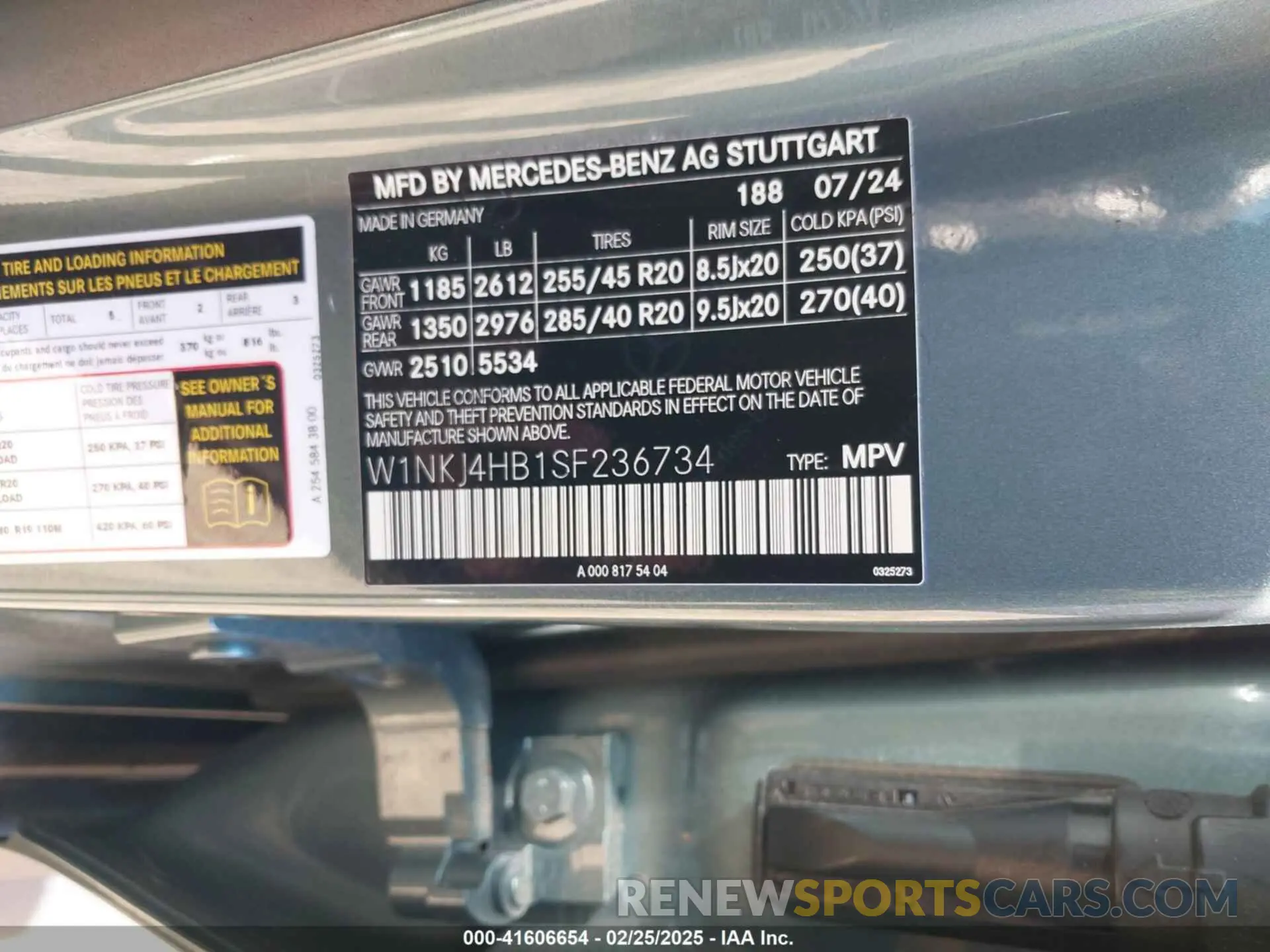 9 fotografías del automóvil dañado W1NKJ4HB1SF236734 MERCEDES-BENZ GLC 300 2025