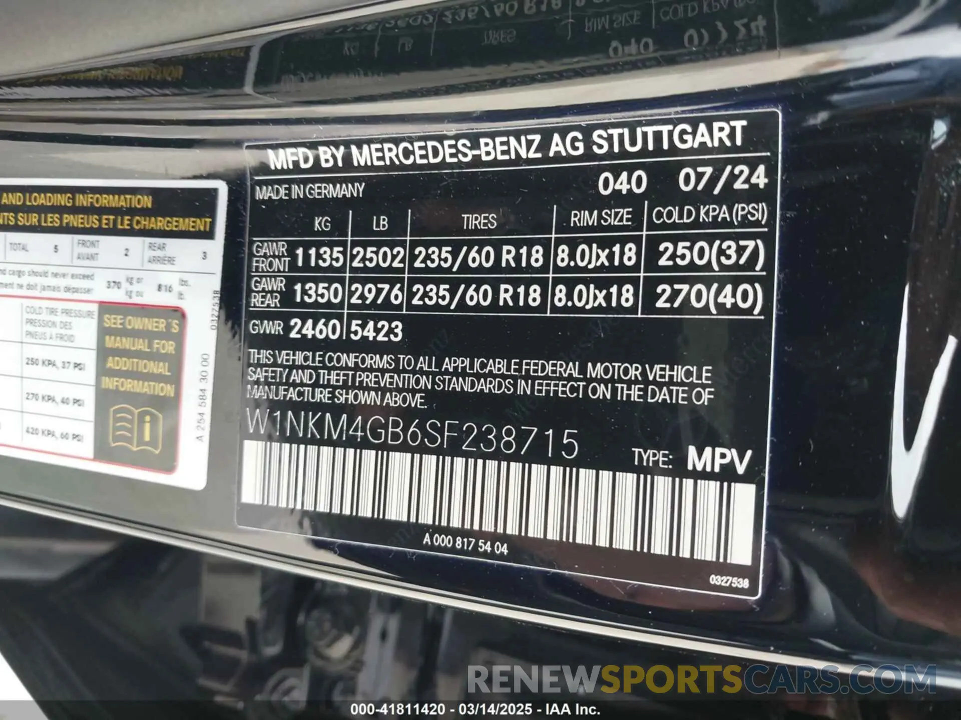 9 fotografías del automóvil dañado W1NKM4GB6SF238715 MERCEDES-BENZ GLC 300 2025