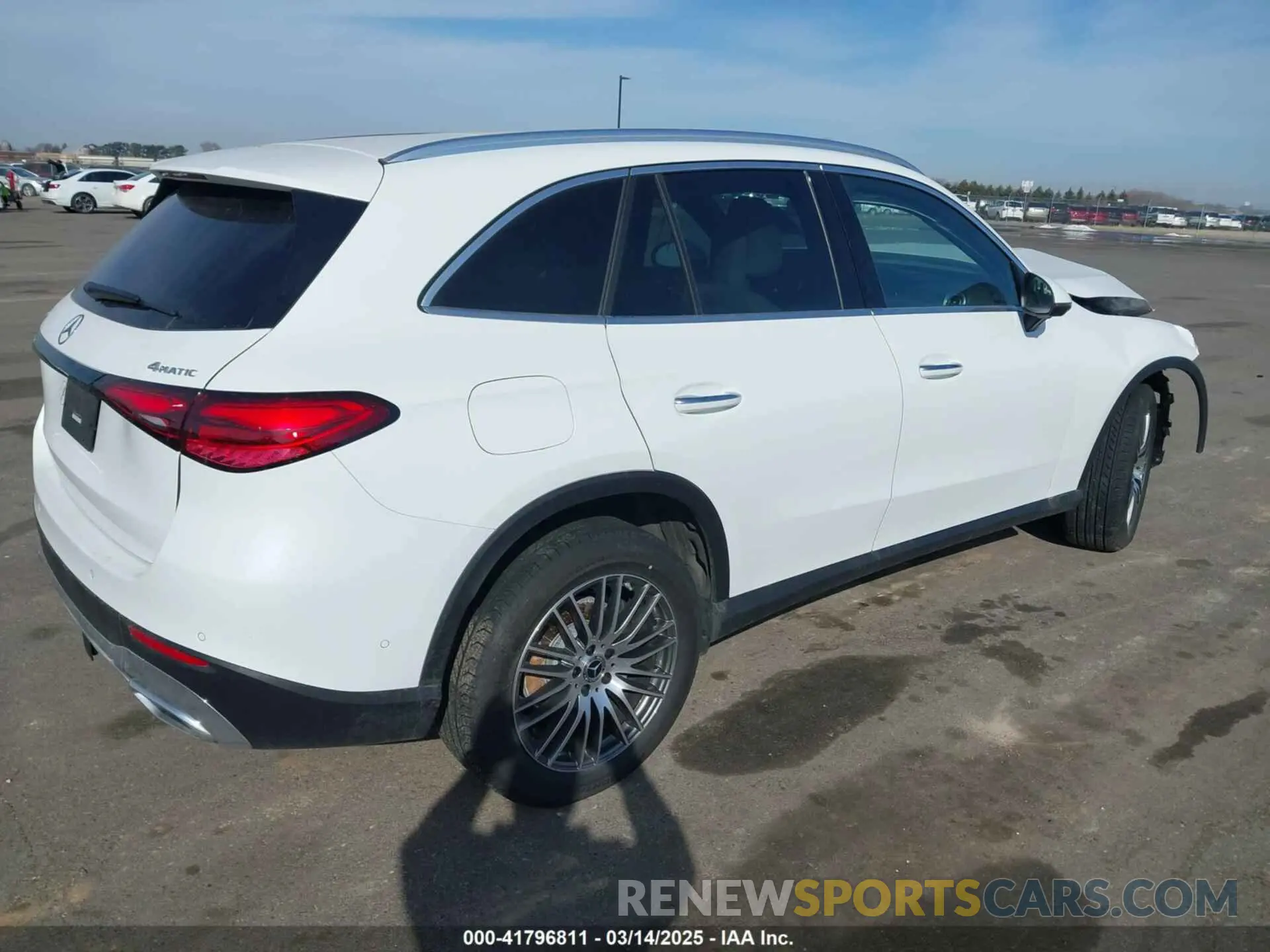 4 fotografías del automóvil dañado W1NKM4HBXSF282344 MERCEDES-BENZ GLC 300 2025
