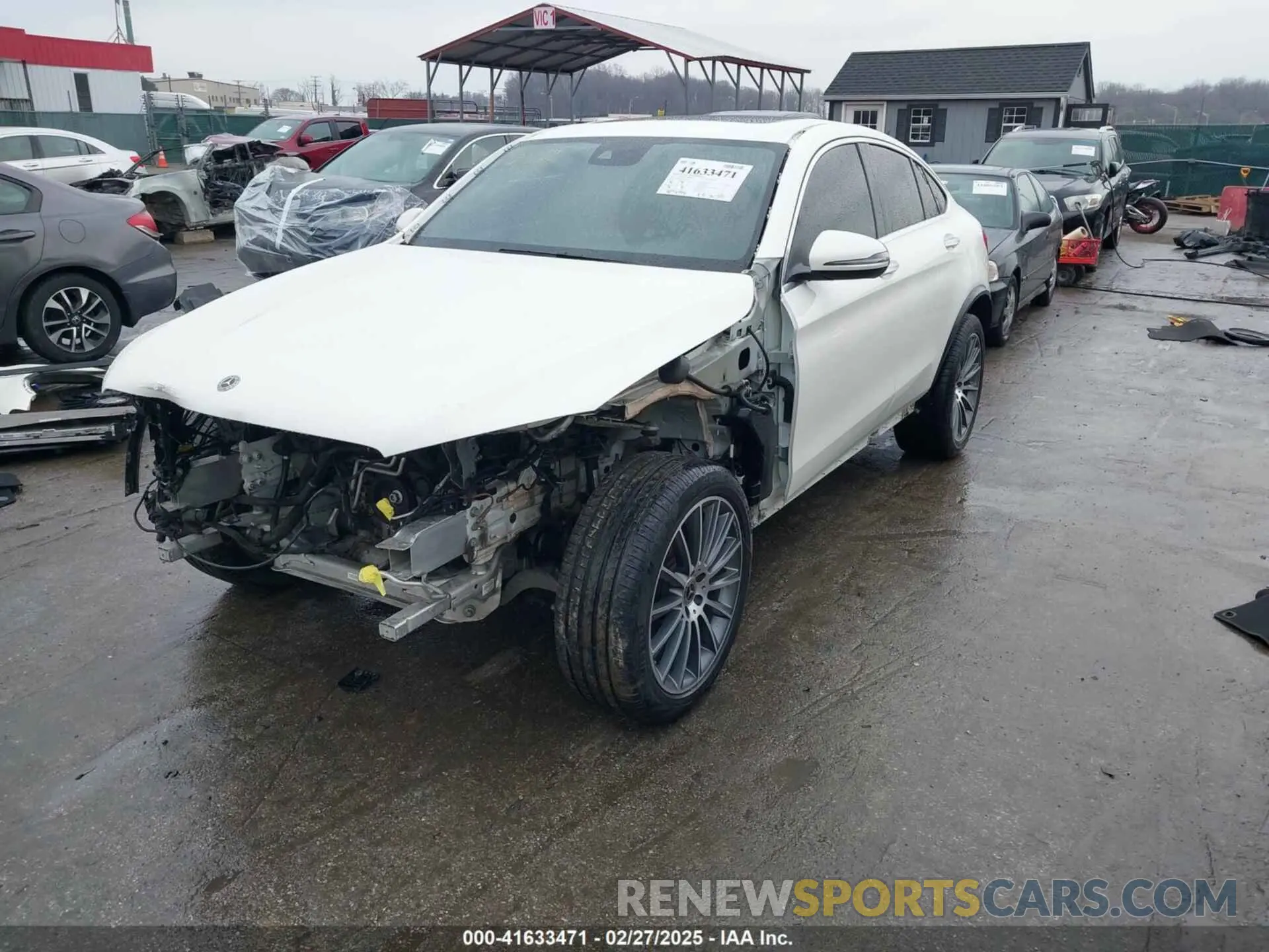 2 fotografías del automóvil dañado WDC0J4KB7KF553841 MERCEDES-BENZ GLC 300 COUPE 2019