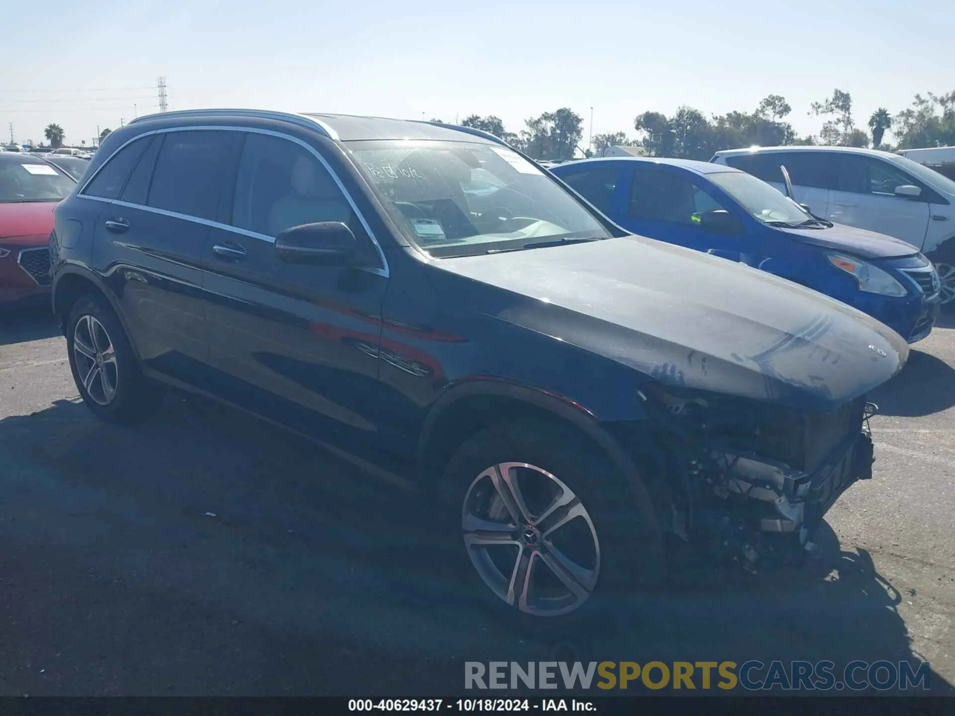 1 fotografías del automóvil dañado WDC0G5EB0KF593405 MERCEDES-BENZ GLC 350E 2019