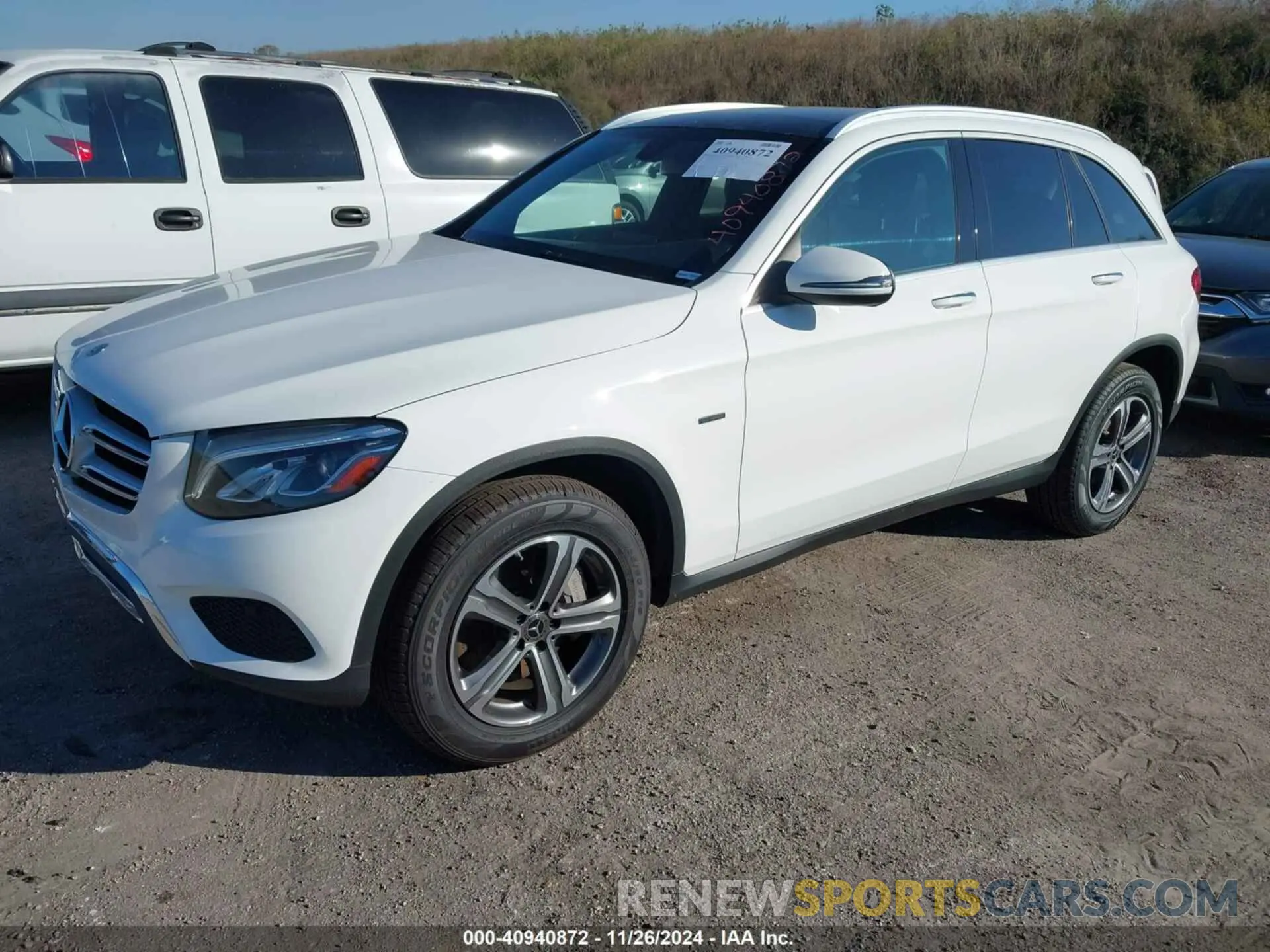 2 fotografías del automóvil dañado WDC0G5EB4KF556454 MERCEDES-BENZ GLC 350E 2019
