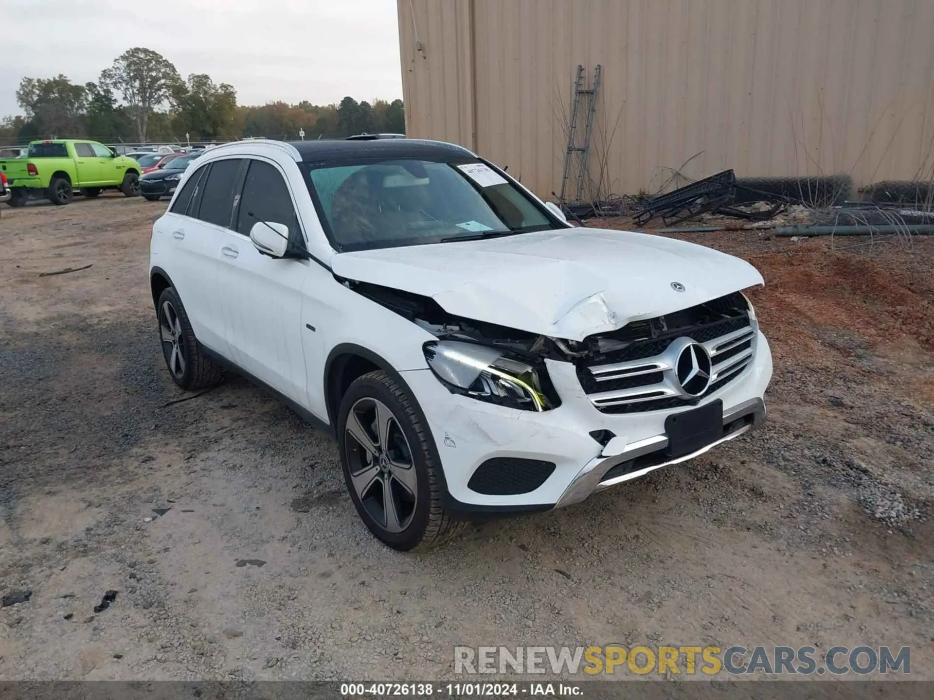 1 fotografías del automóvil dañado WDC0G5EB8KF627199 MERCEDES-BENZ GLC 350E 2019