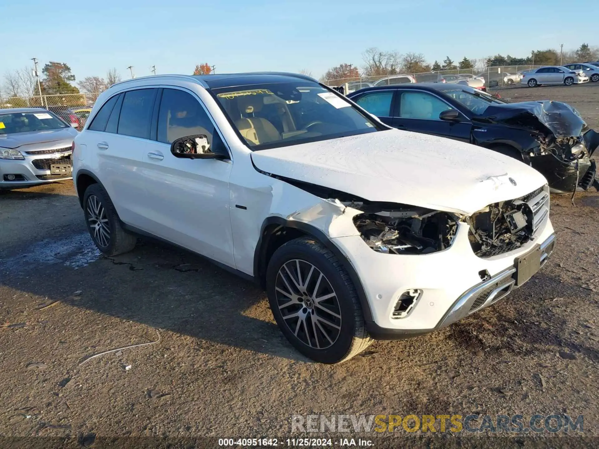 1 fotografías del automóvil dañado W1N0G5DB9LF777307 MERCEDES-BENZ GLC 350E 2020