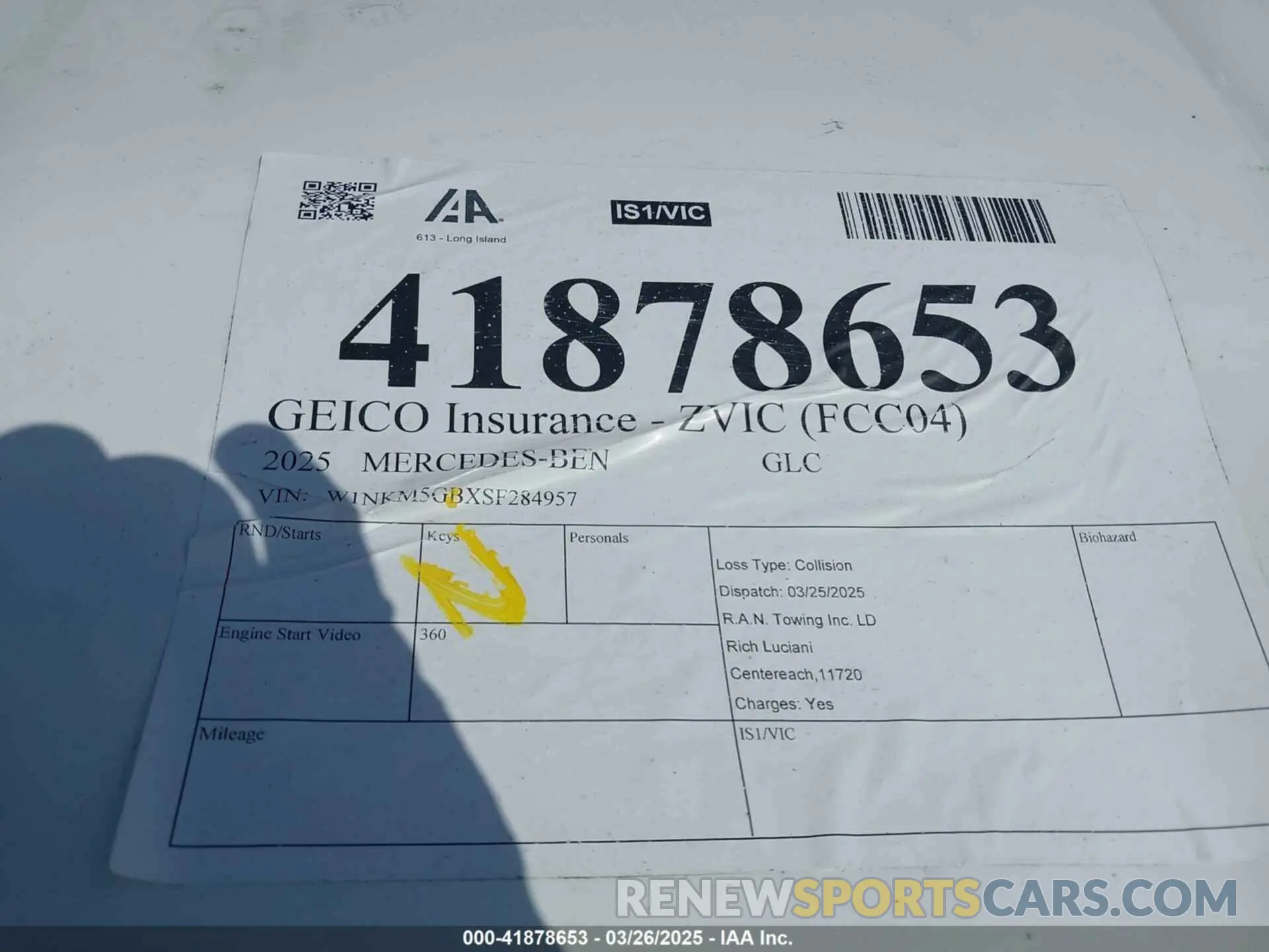 11 fotografías del automóvil dañado W1NKM5GBXSF284957 MERCEDES-BENZ GLC 350E 2025