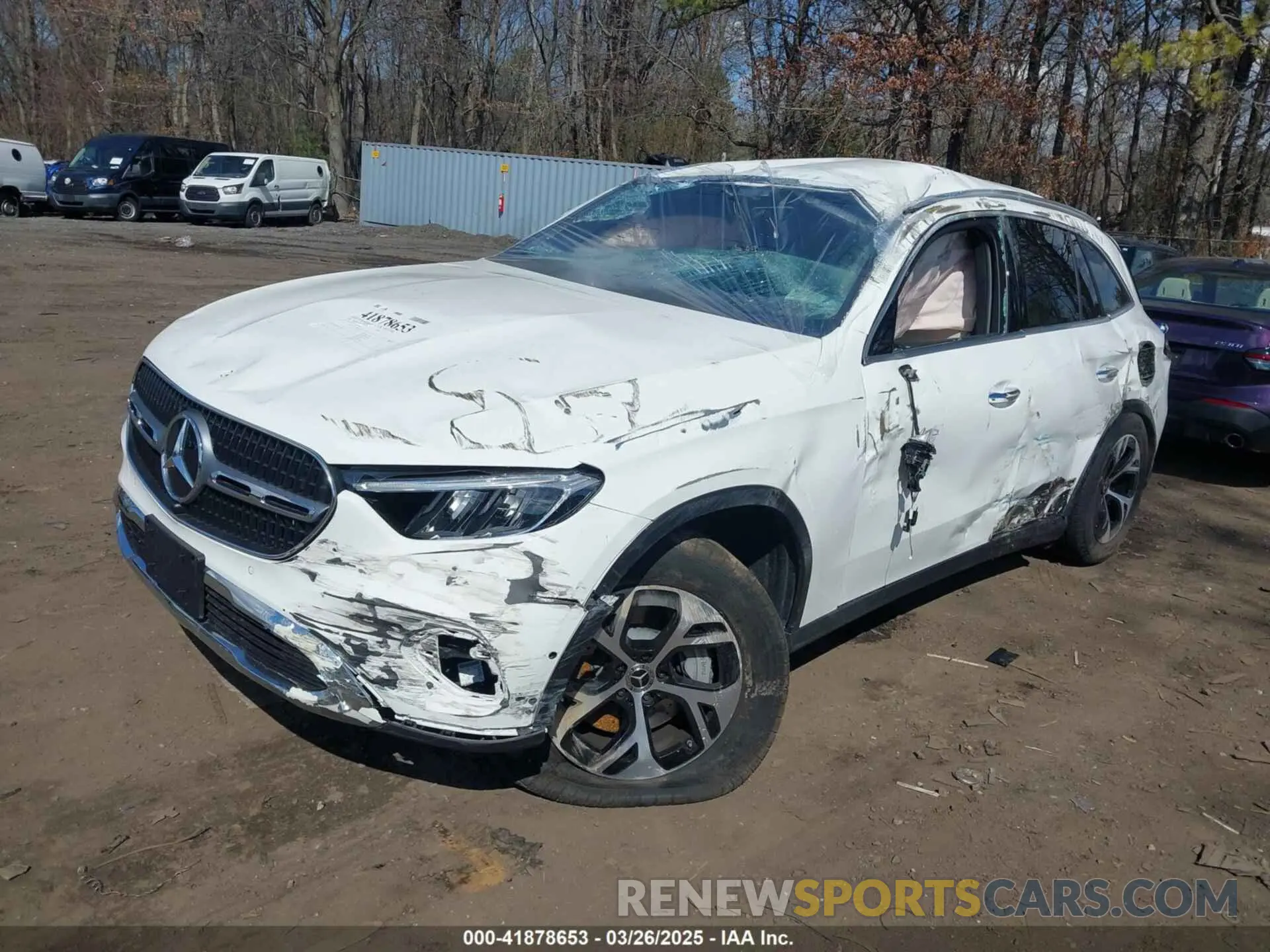 2 fotografías del automóvil dañado W1NKM5GBXSF284957 MERCEDES-BENZ GLC 350E 2025