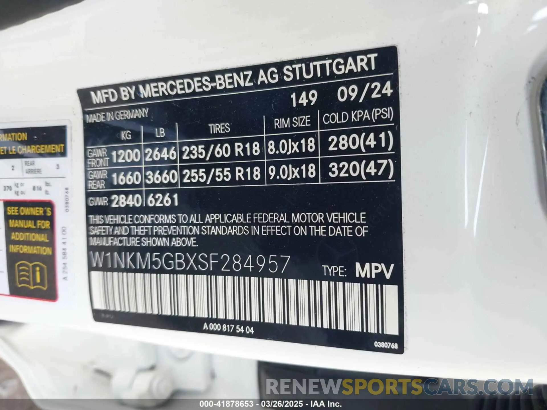 9 fotografías del automóvil dañado W1NKM5GBXSF284957 MERCEDES-BENZ GLC 350E 2025