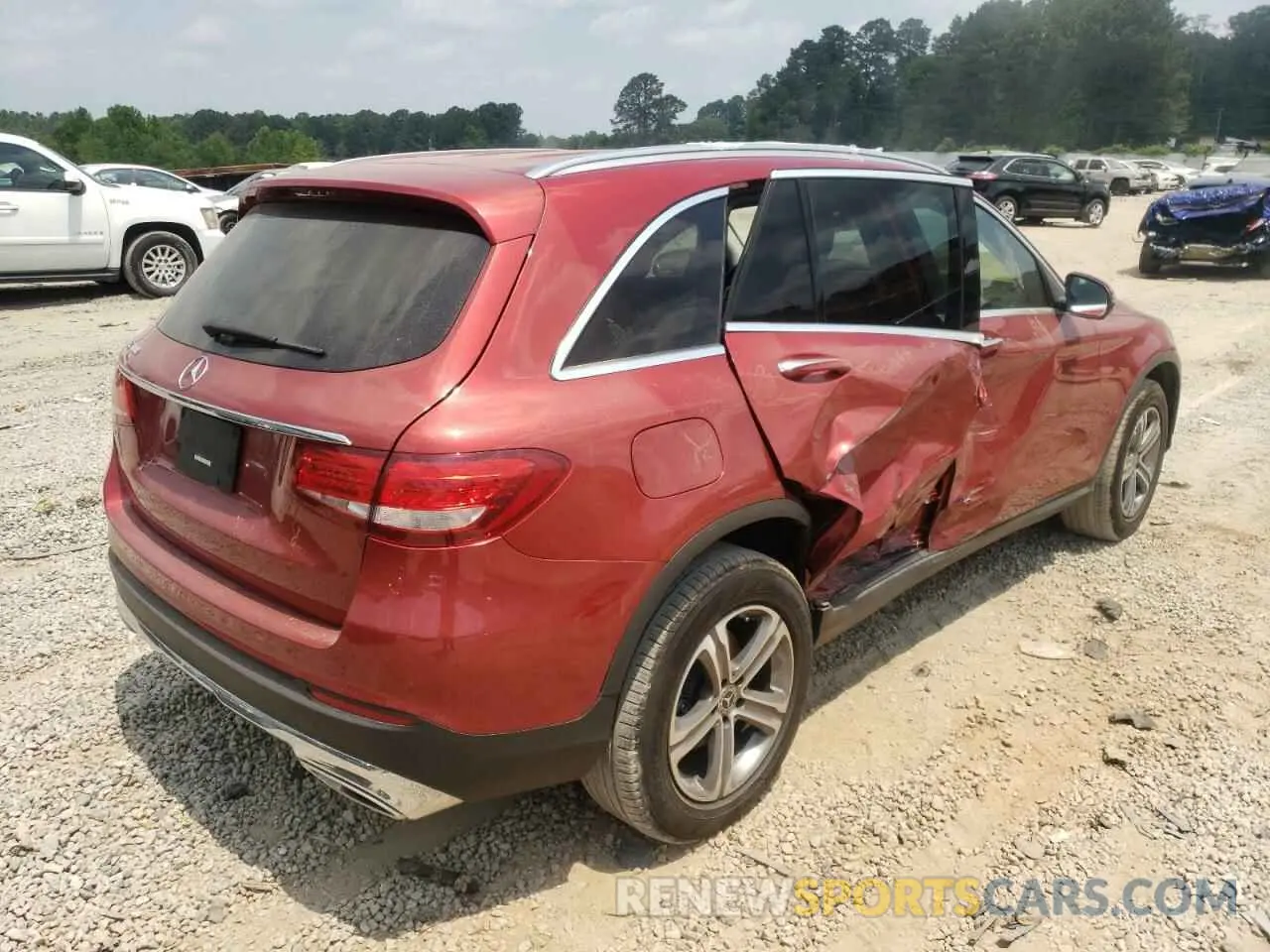 4 fotografías del automóvil dañado WDC0G4JB1KF564821 MERCEDES-BENZ GLC-CLASS 2019