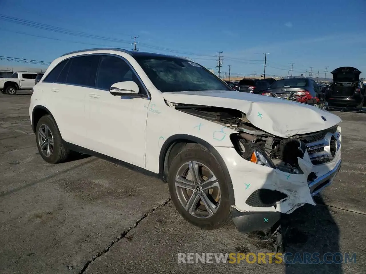 4 fotografías del automóvil dañado WDC0G4JB5KV123005 MERCEDES-BENZ GLC-CLASS 2019