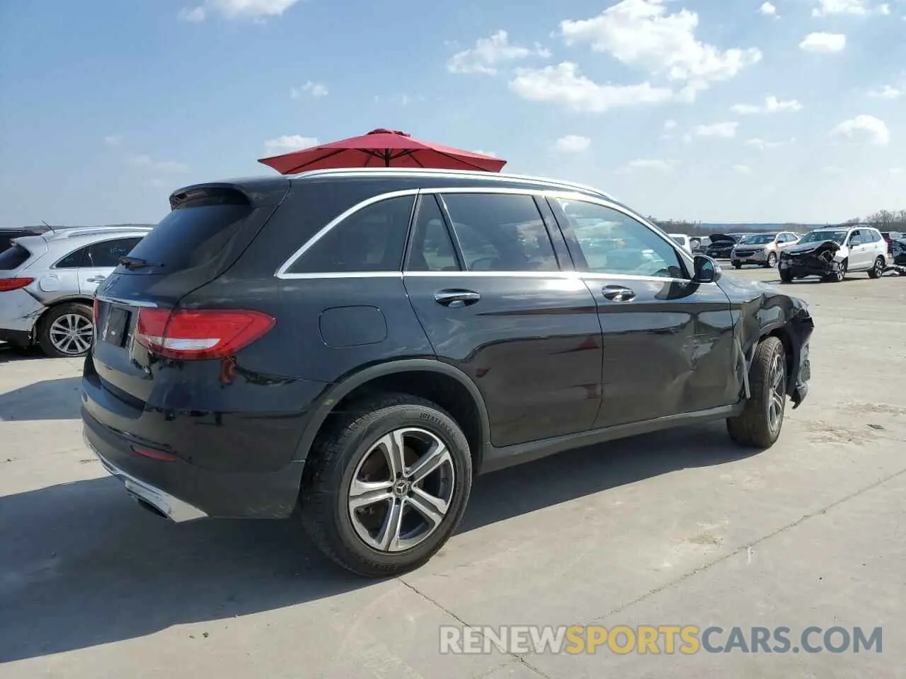 3 fotografías del automóvil dañado WDC0G4JB9KV182056 MERCEDES-BENZ GLC-CLASS 2019