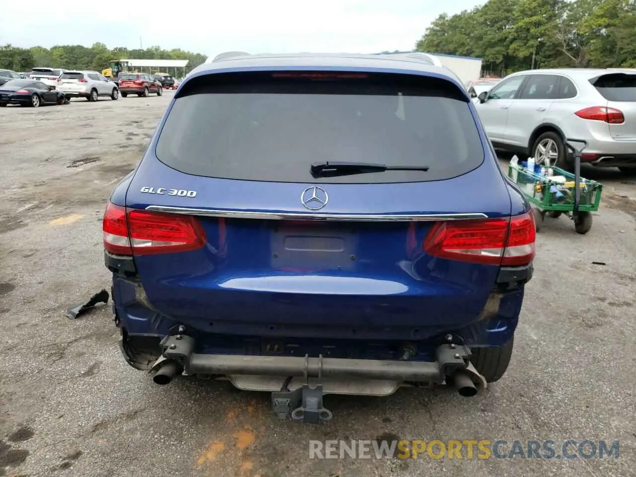 6 fotografías del automóvil dañado WDC0G4JBXKV186536 MERCEDES-BENZ GLC-CLASS 2019