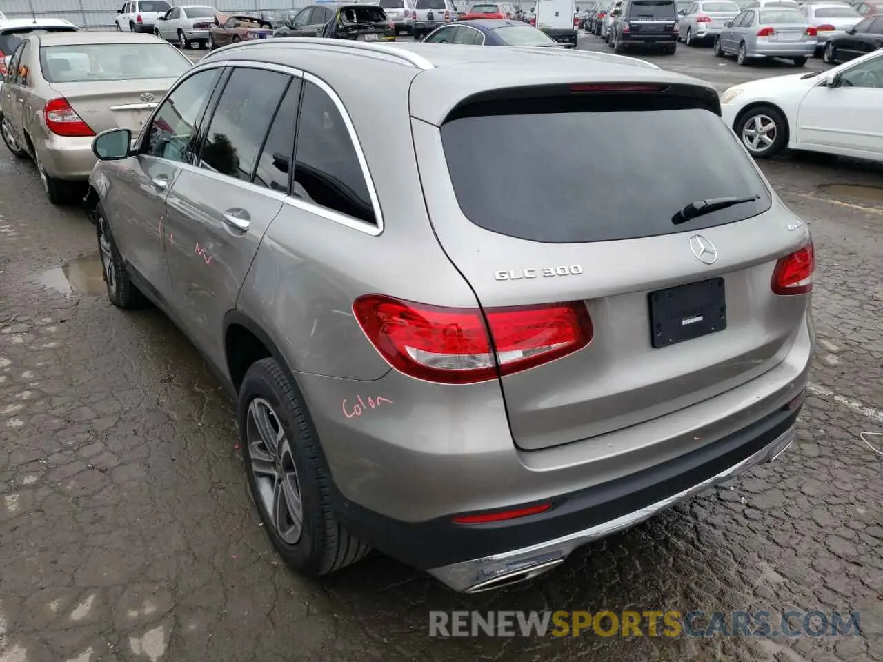 3 fotografías del automóvil dañado WDC0G4KB2KV195648 MERCEDES-BENZ GLC-CLASS 2019