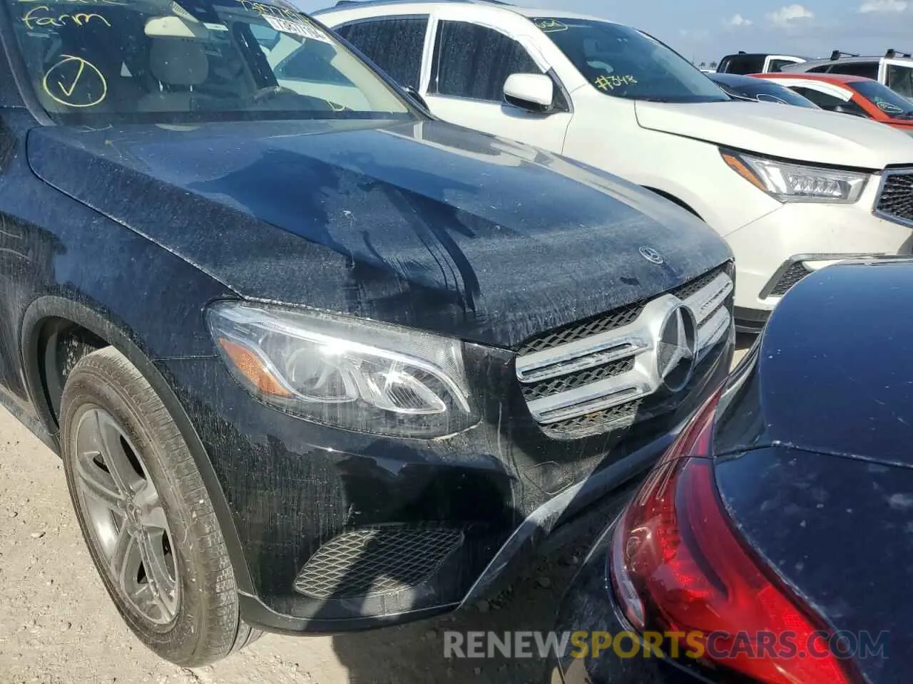 5 fotografías del automóvil dañado WDC0G4KB4KV153871 MERCEDES-BENZ GLC-CLASS 2019