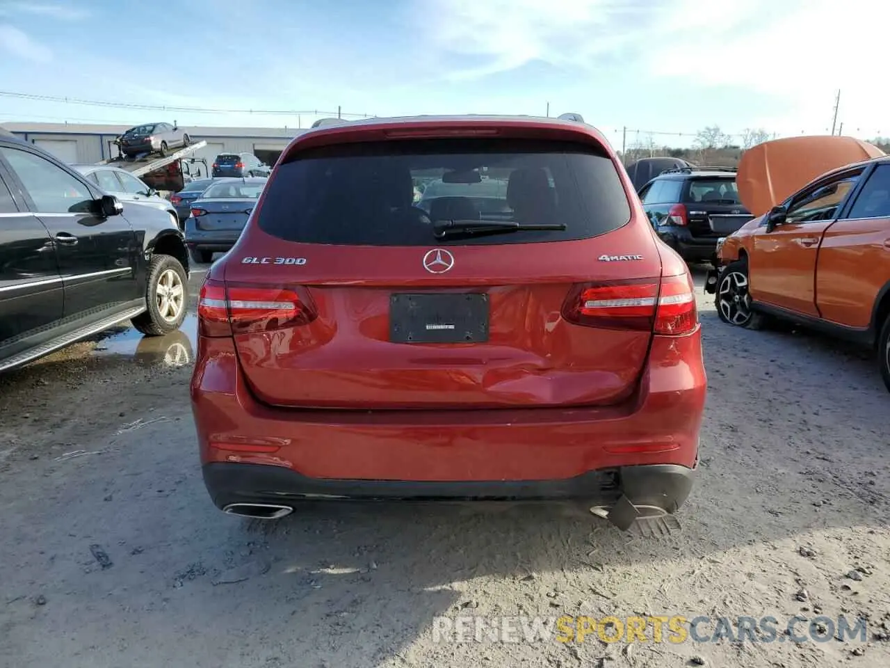 6 fotografías del automóvil dañado WDC0G4KB5KV138831 MERCEDES-BENZ GLC-CLASS 2019