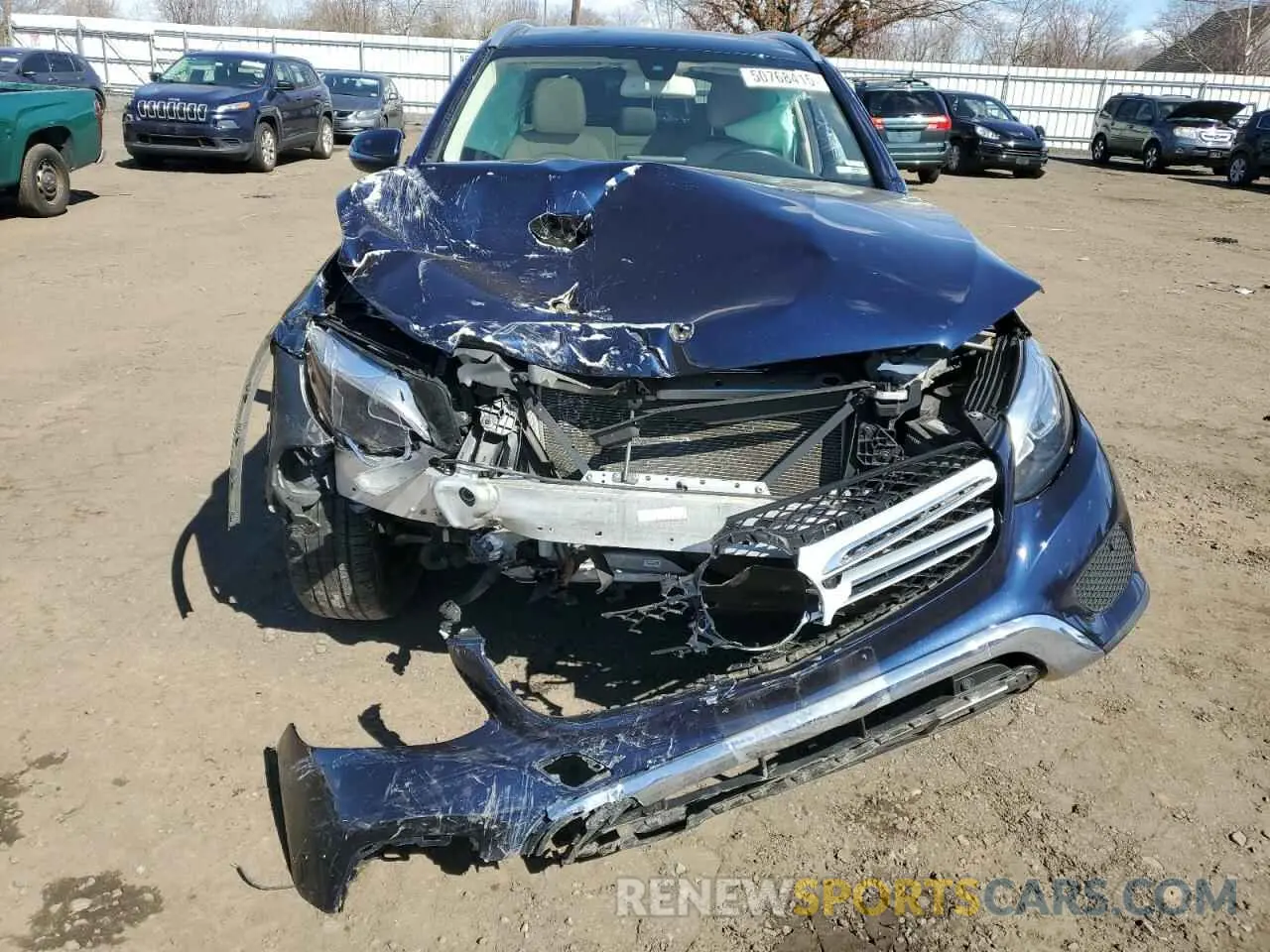 5 fotografías del automóvil dañado WDC0G4KB5KV153037 MERCEDES-BENZ GLC-CLASS 2019